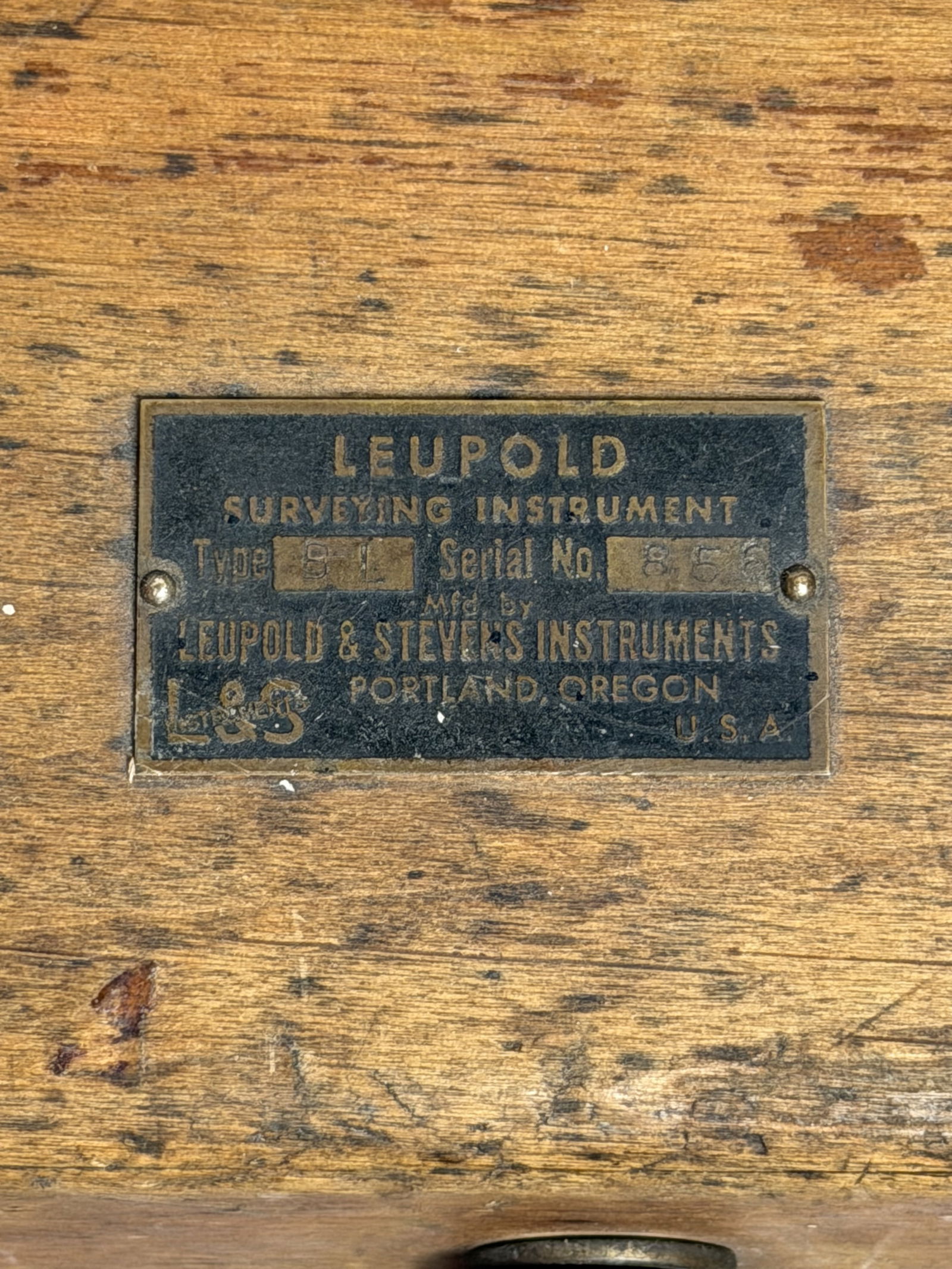 Antique Brass Microscope - 8