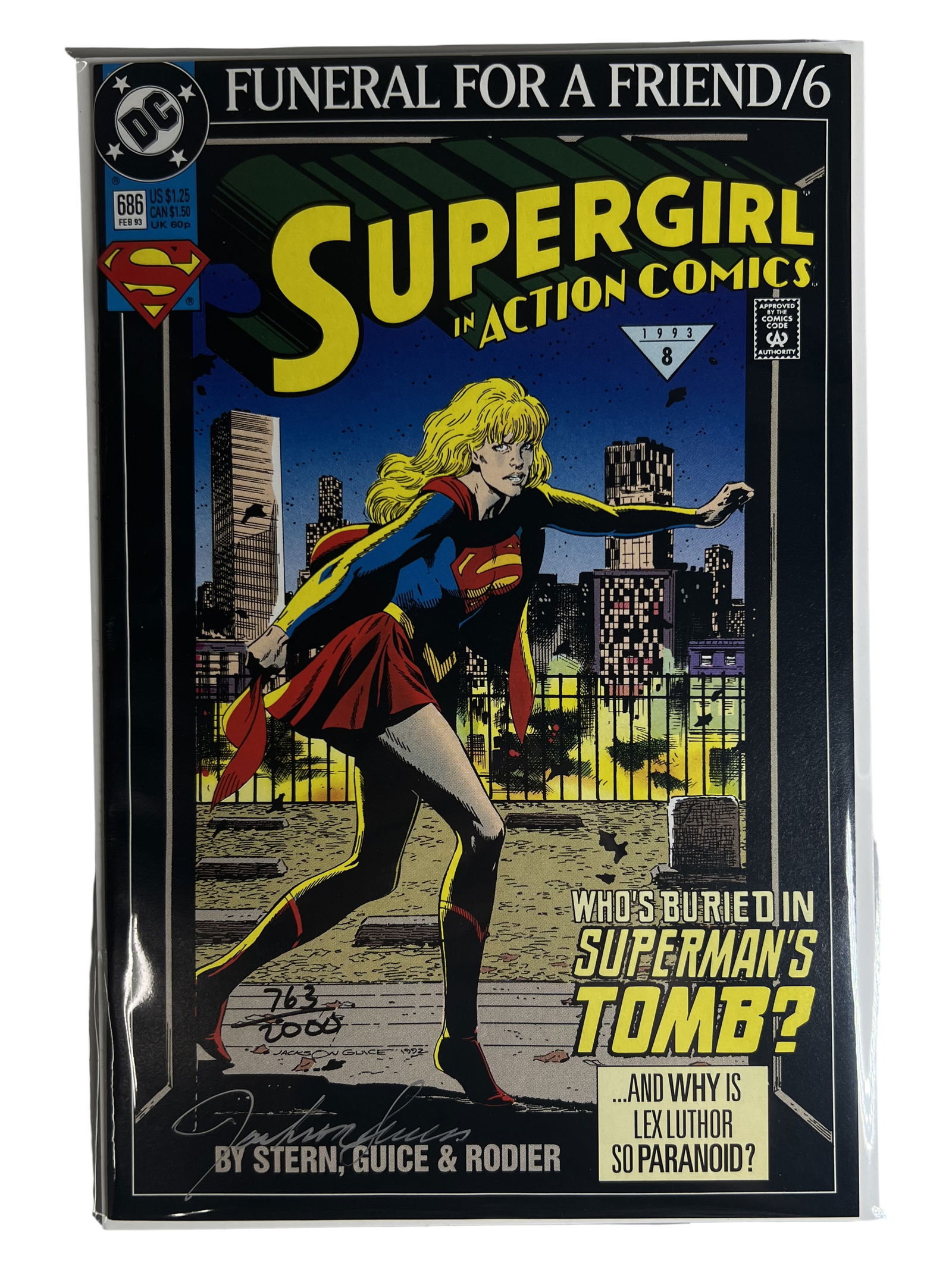 Comic Book Supergirl in Action Comics 686 Funeral for a Friend (DC, 1993) (1 of 4)