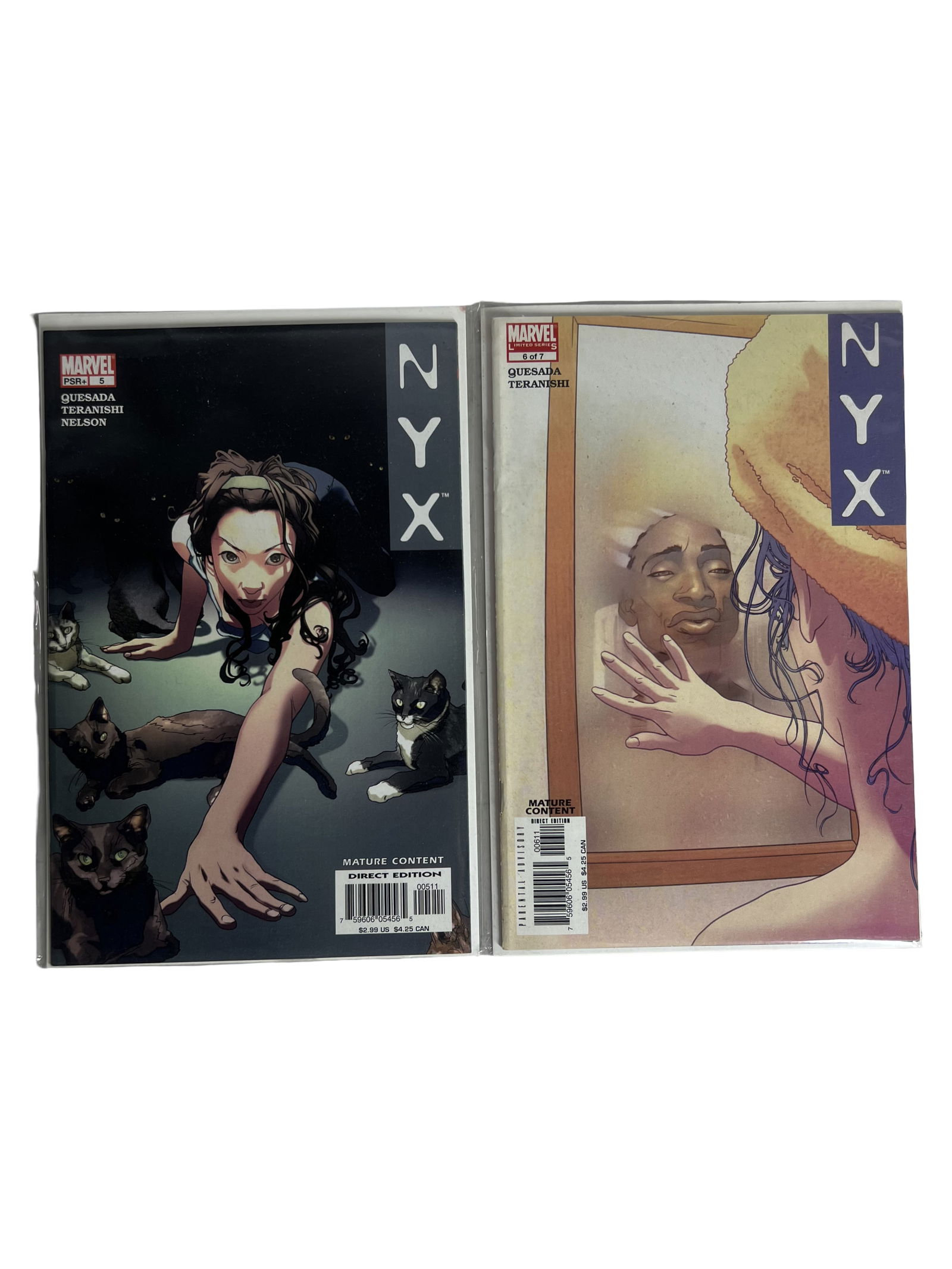 Comic Books NYX 56 (Marvel, 2004) Early X-23 Appearance: Two issues featuring early X-23 appearance. Condition as shown.