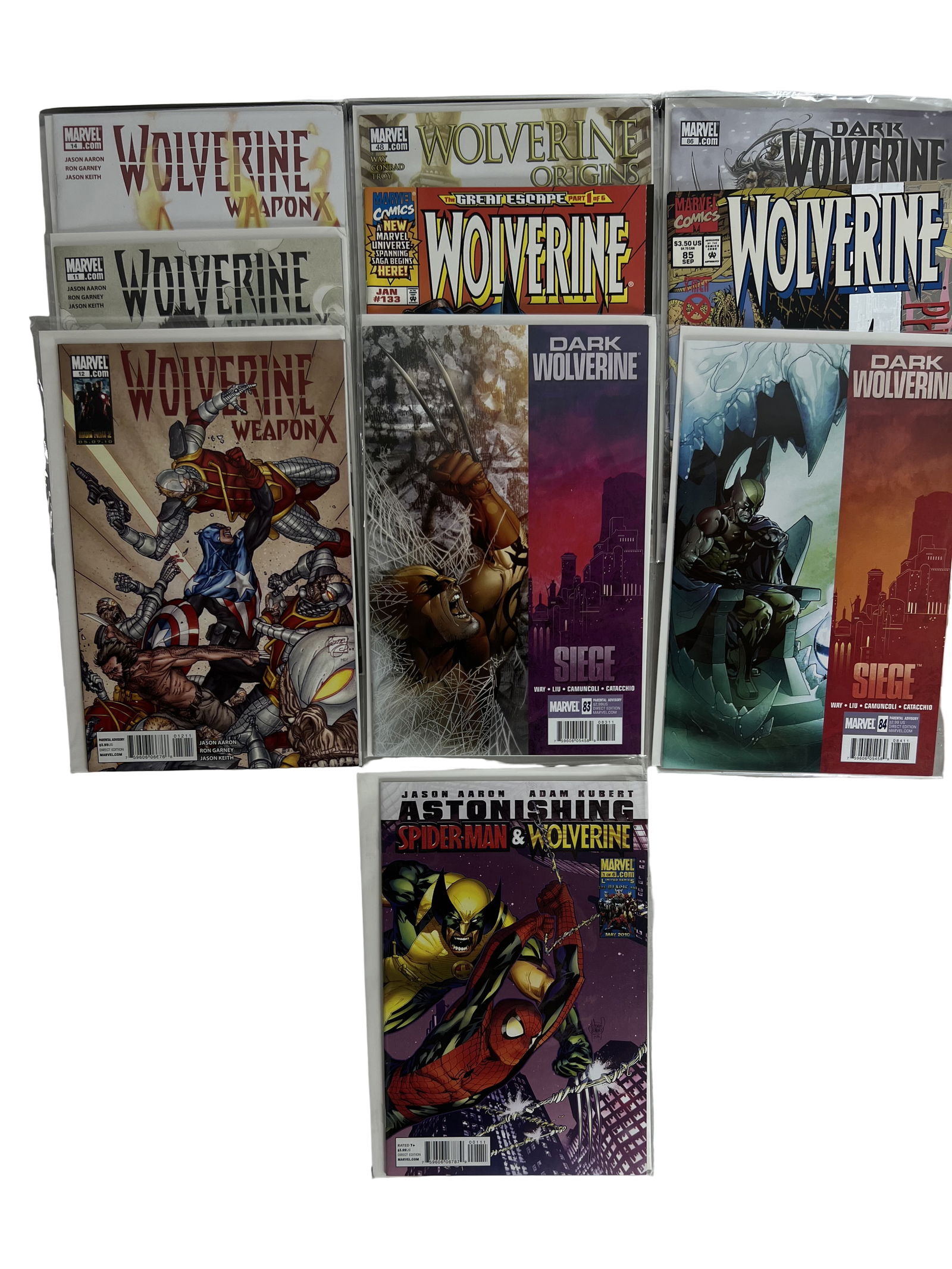 Wolverine Comic Book Lot Weapon X, Origins, Dark Wolverine (1 of 4)