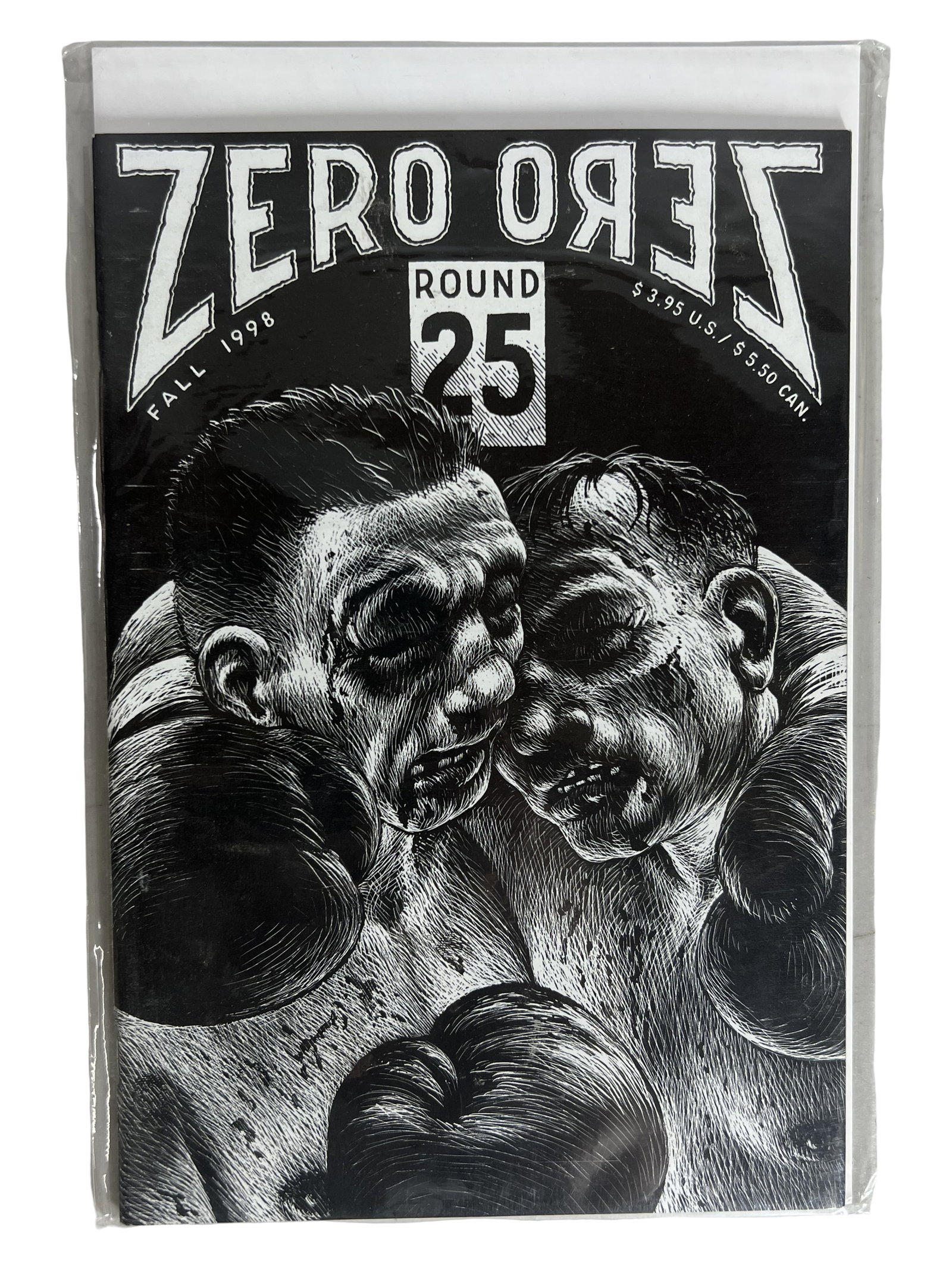 Zero Zero Comic Book 25 (1998) Independent Comic: Independent comic book Zero Zero 25 with dark artistic graphic novel style.