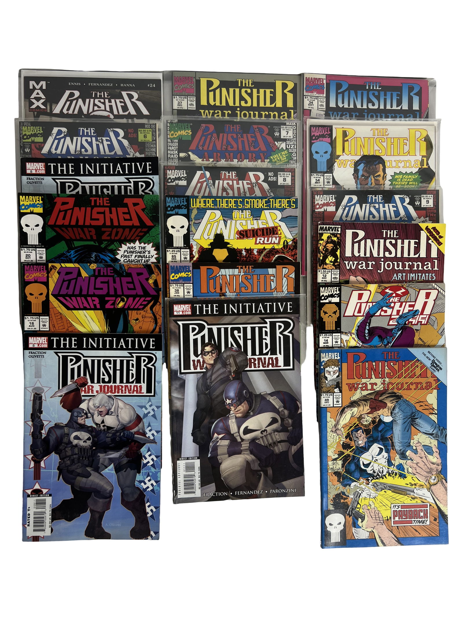 Punisher Comic Book Lot War Journal, War Zone, Marvel Knights (1 of 5)