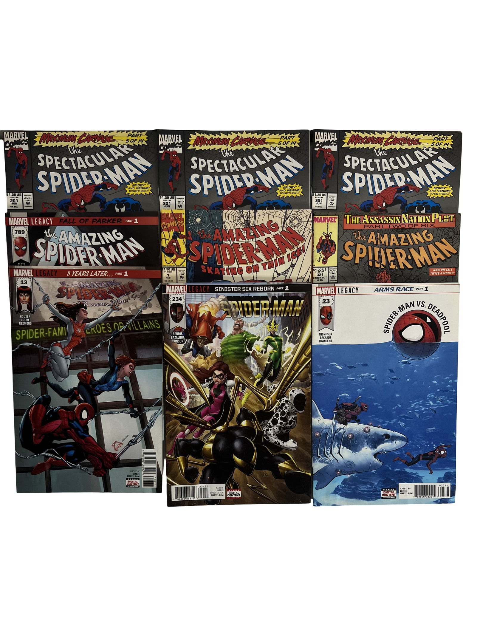 Spider-Man Comic Lot Maximum Carnage Modern Storylines (1 of 3)