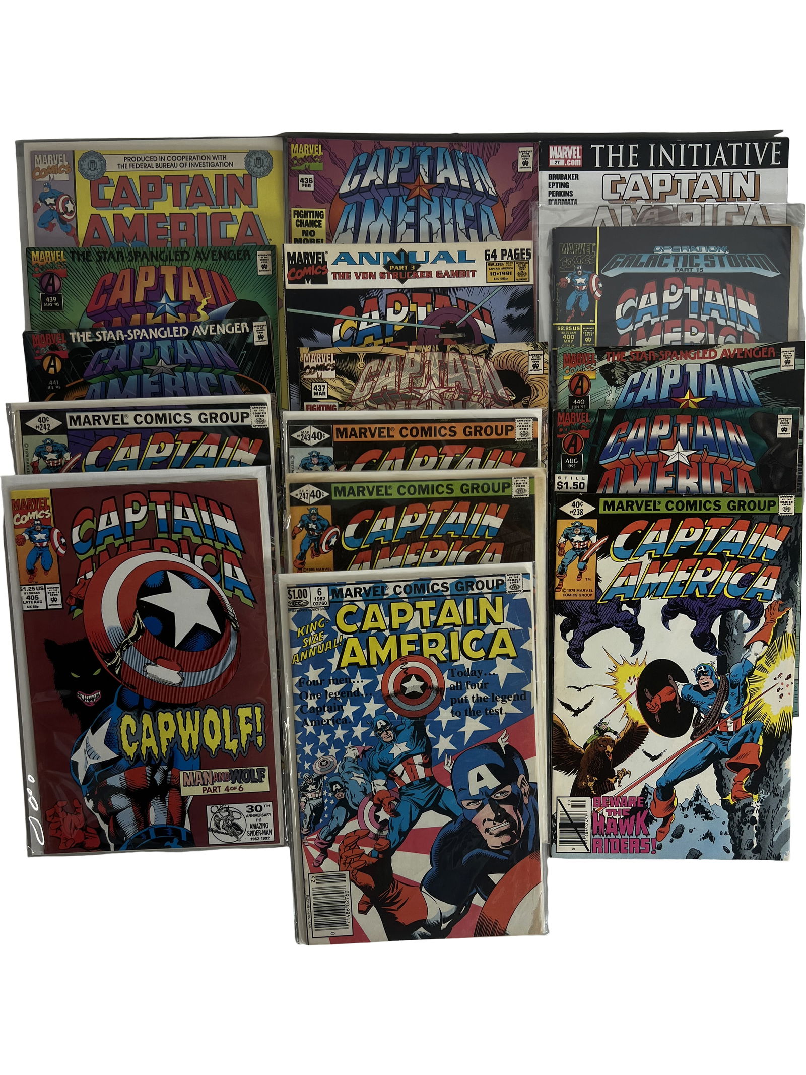 Captain America Comic Book Lot Bronze Age Modern Mix (Capwolf, Annuals) (1 of 4)