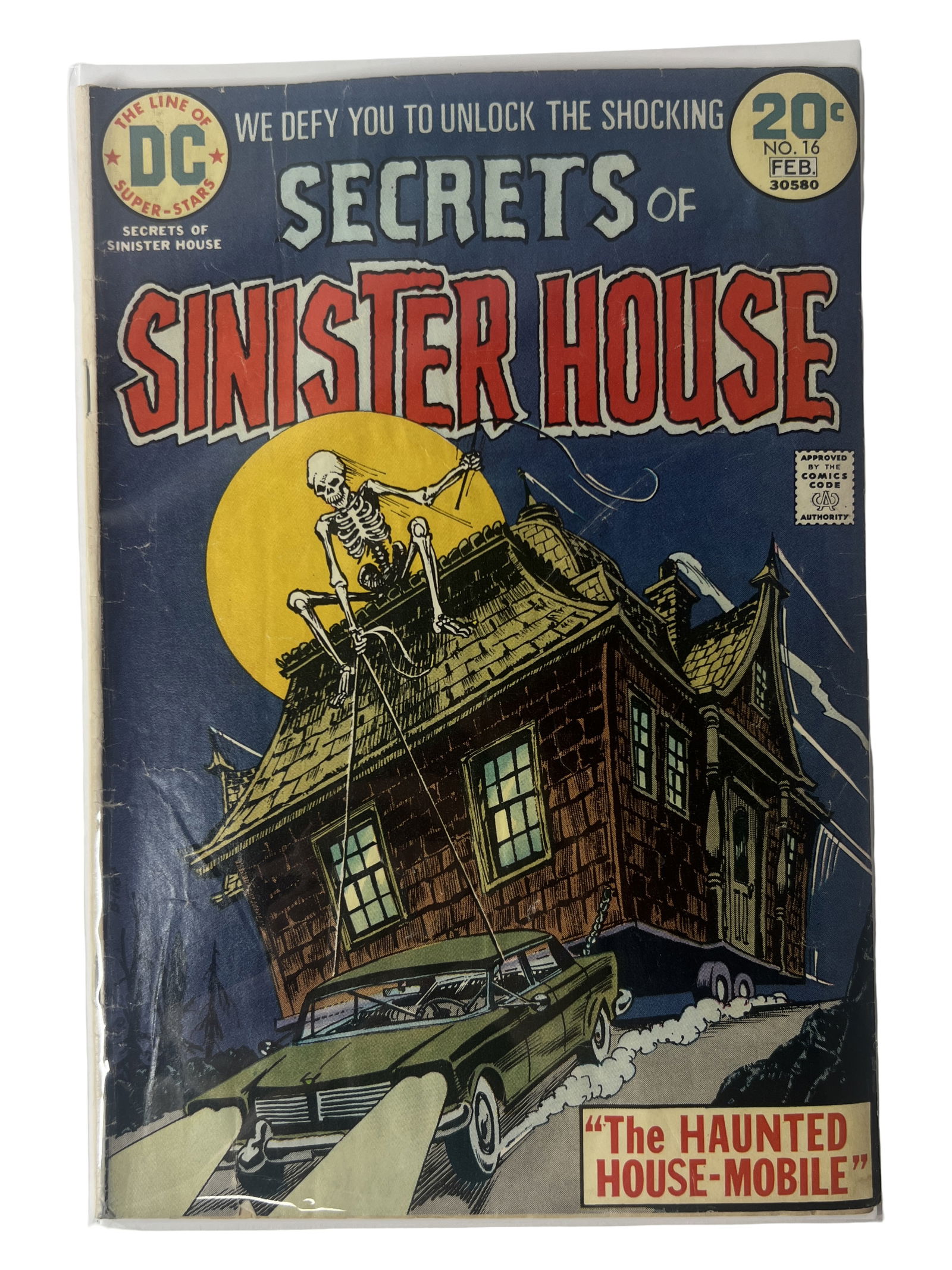 Comic Book Secrets of Sinister House 16 DC Horror Bronze Age: DC Comics Secrets of Sinister House 16 (1973). Bronze Age horror comic with classic cover art. Scarce issue with collector interest.