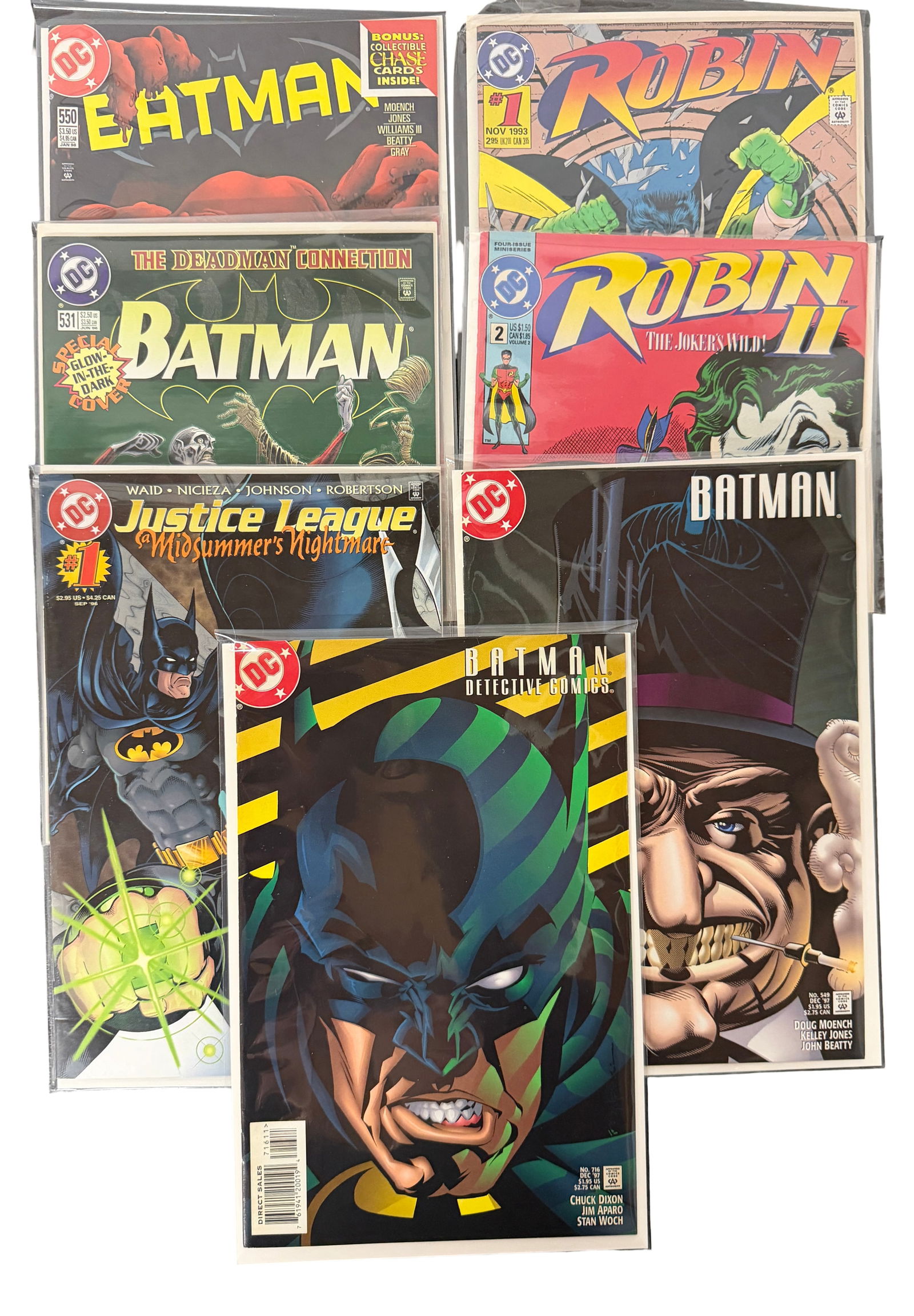 Comic Books Batman, Robin 1, Justice League Lot (1 of 4)