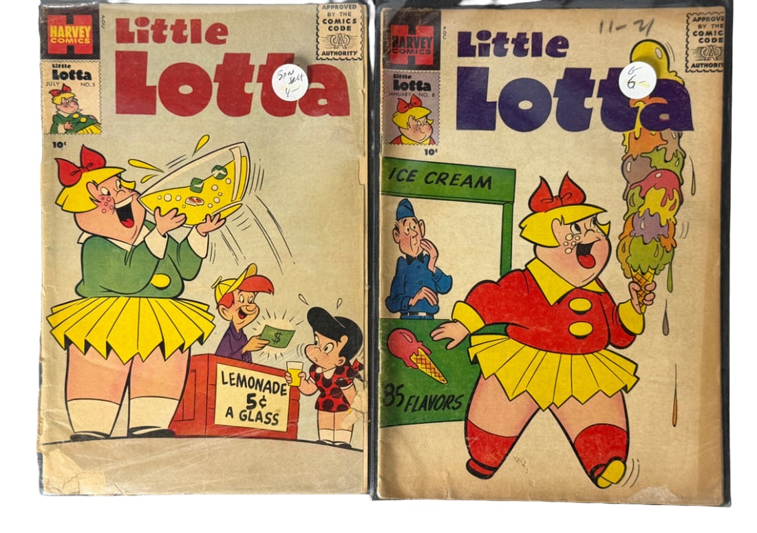 Comic Book Lot Little Lotta (Multiple Issues): Additional Little Lotta comics including early issues with strong visual appeal.