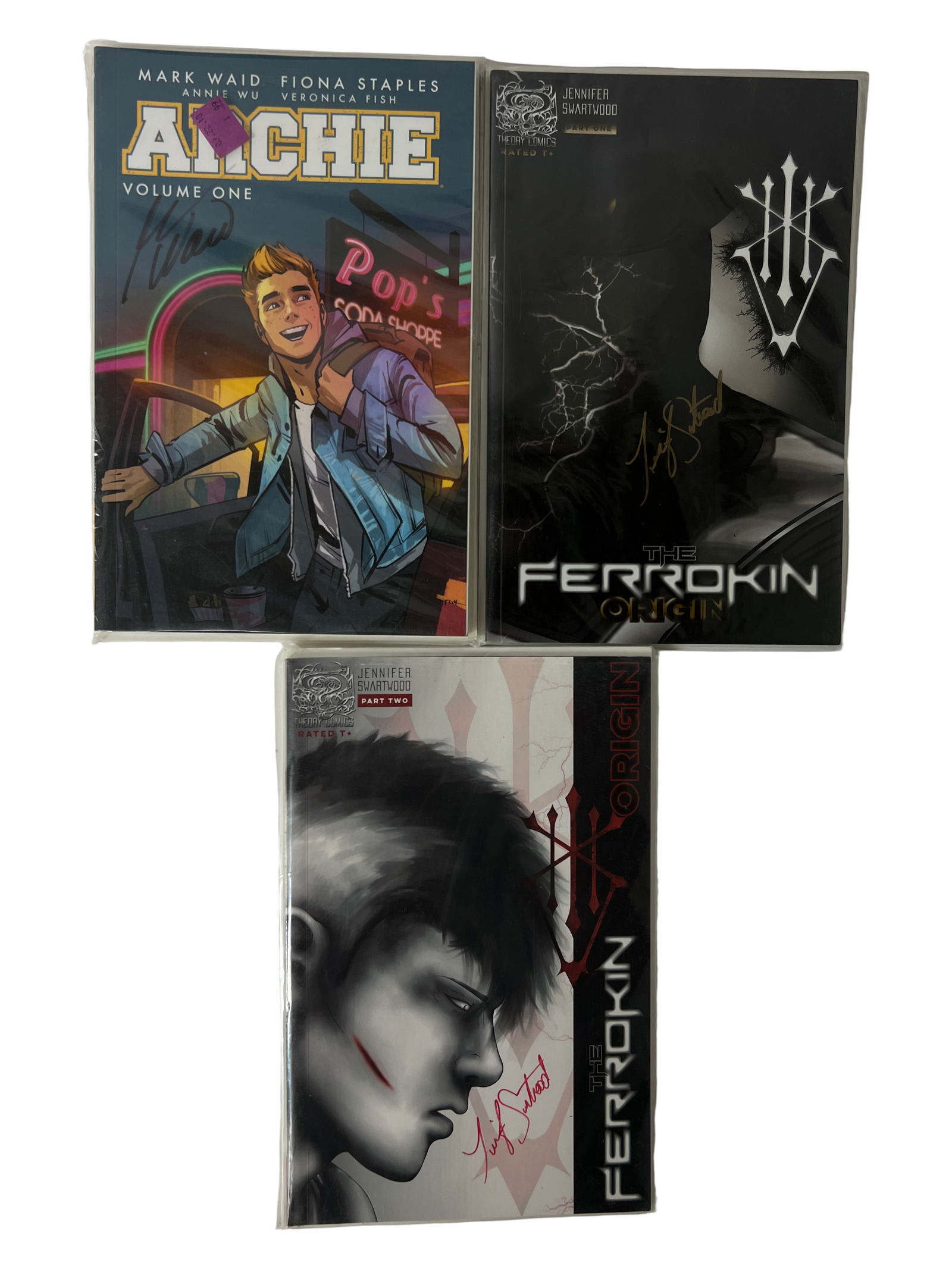 Archie Vol.1 Ferrokin Origin Set: Modern indie and Archie comics, some signed copies.
