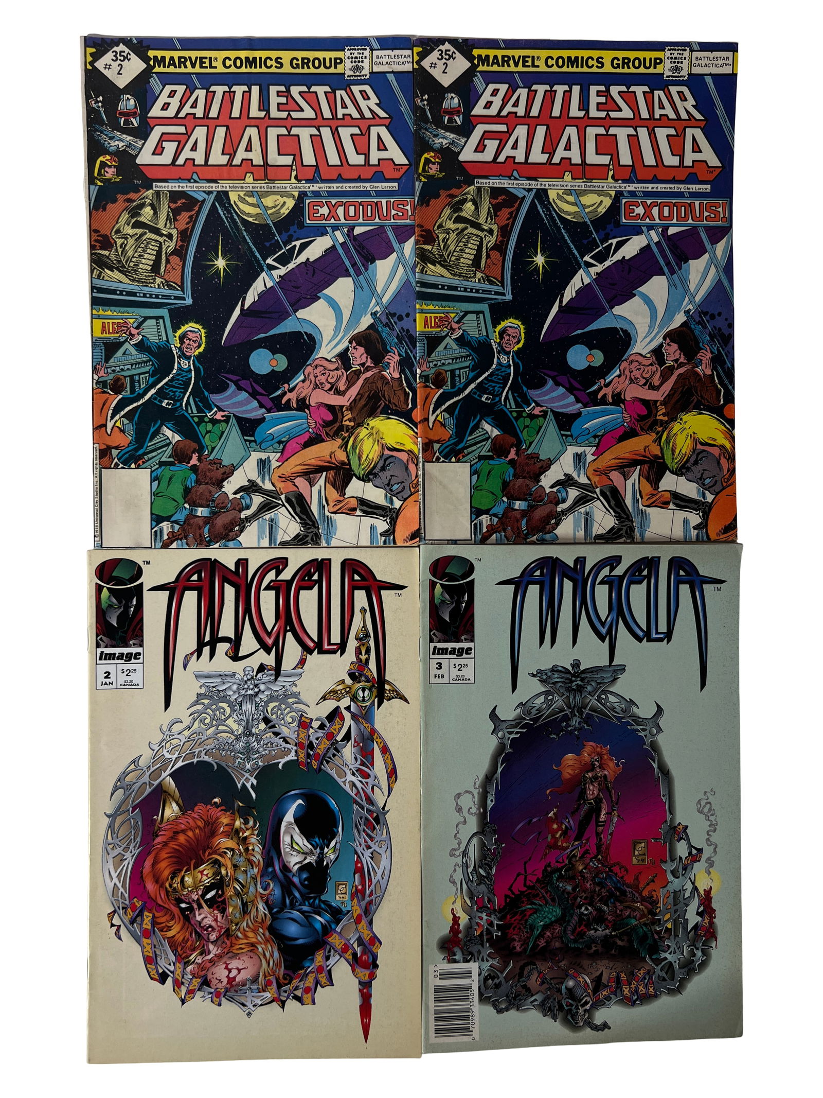 Battlestar Galactica 2 (x2) Angela 23: Includes duplicate Battlestar Galactica 2 and Image Angela issues.