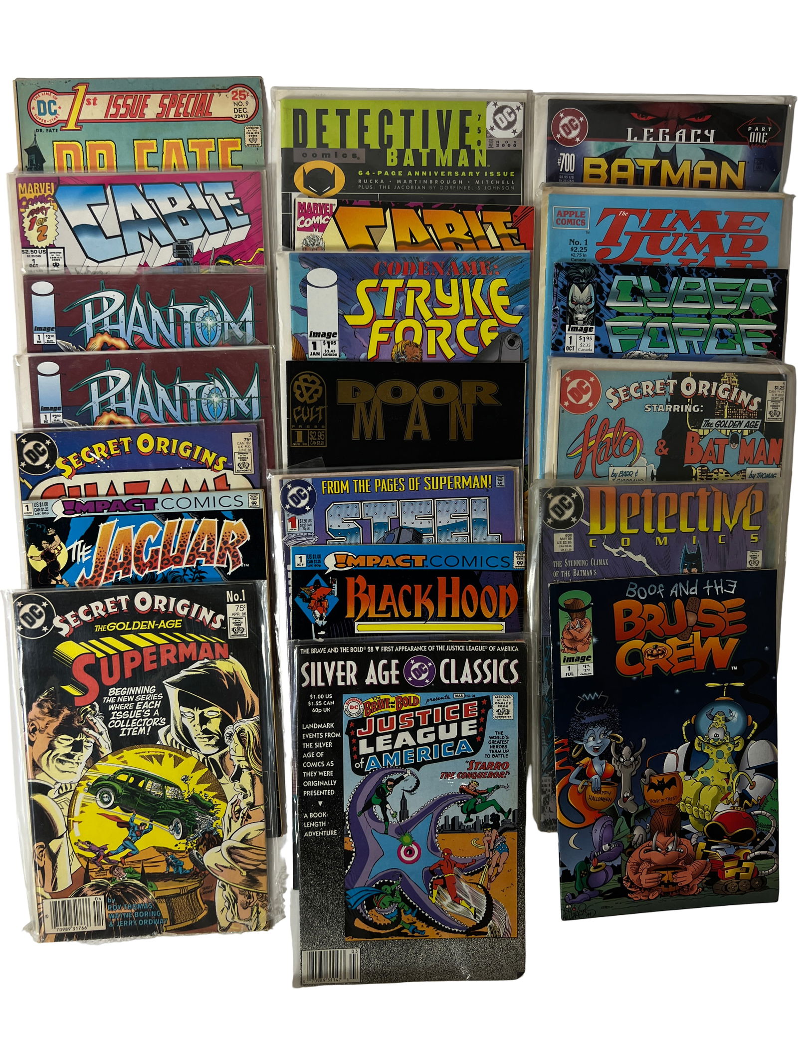 Mixed DC/Image/Marvel Modern Lot: Includes Dr Fate 1st Issue Special, Batman 700, Detective Comics, Cyber Force, Phantom, and indie titles. Batman 700 (anniversary issue); Dr Fate early appearance interest