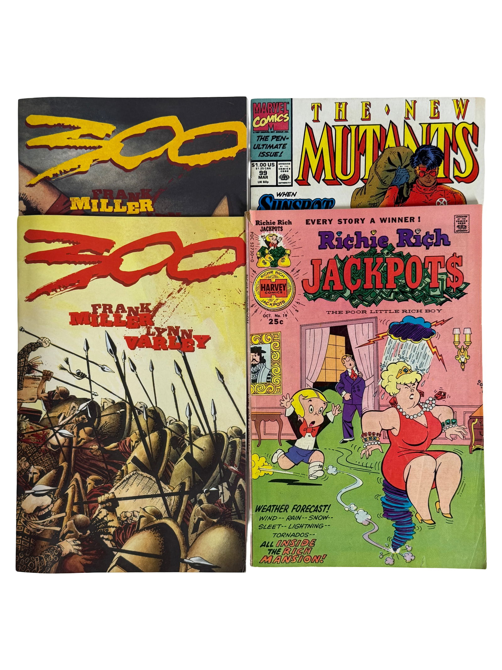 Comic Books Frank Miller 300 New Mutants Lot (1 of 2)