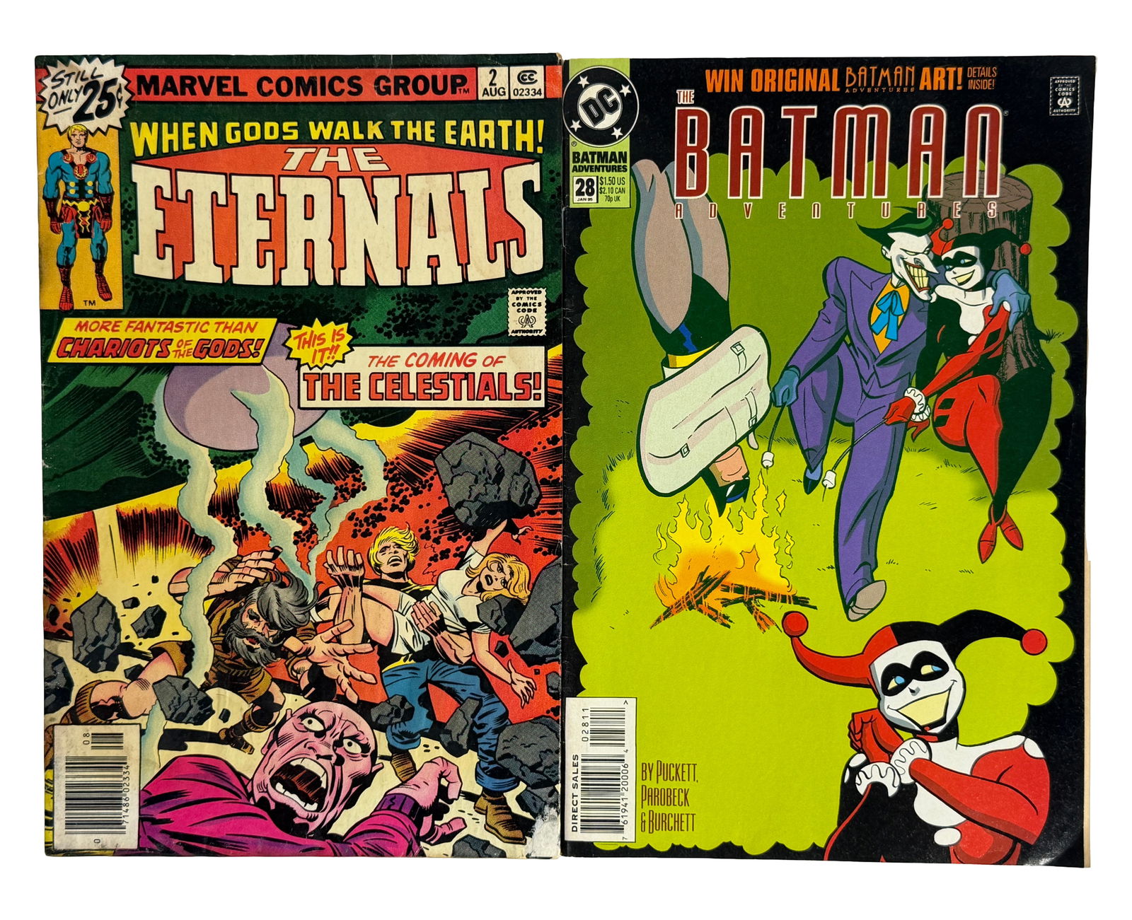 Eternals Batman Adventures Comic Lot (1 of 2)