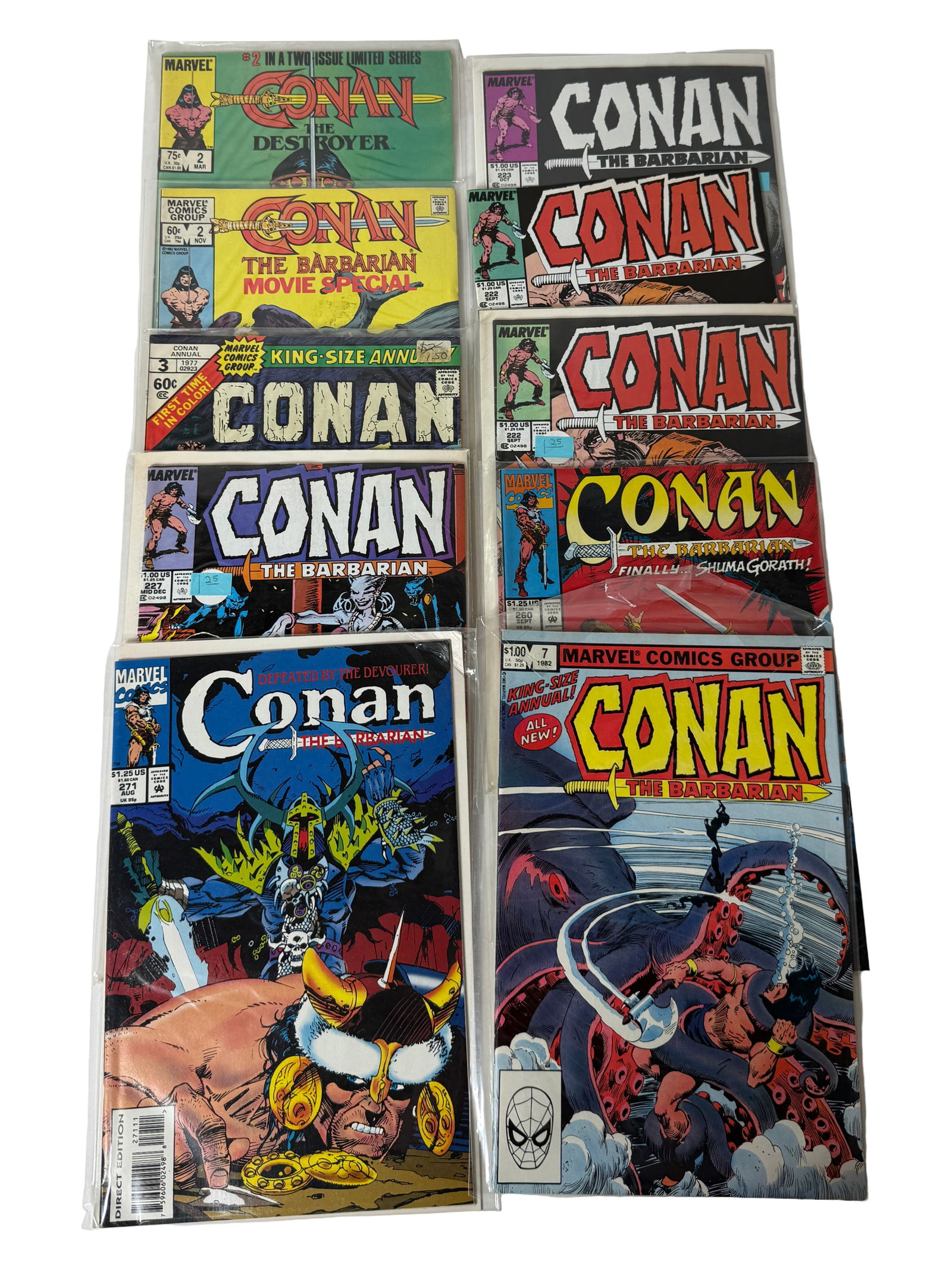 Conan the Barbarian Mixed Era Comic Lot (1 of 3)