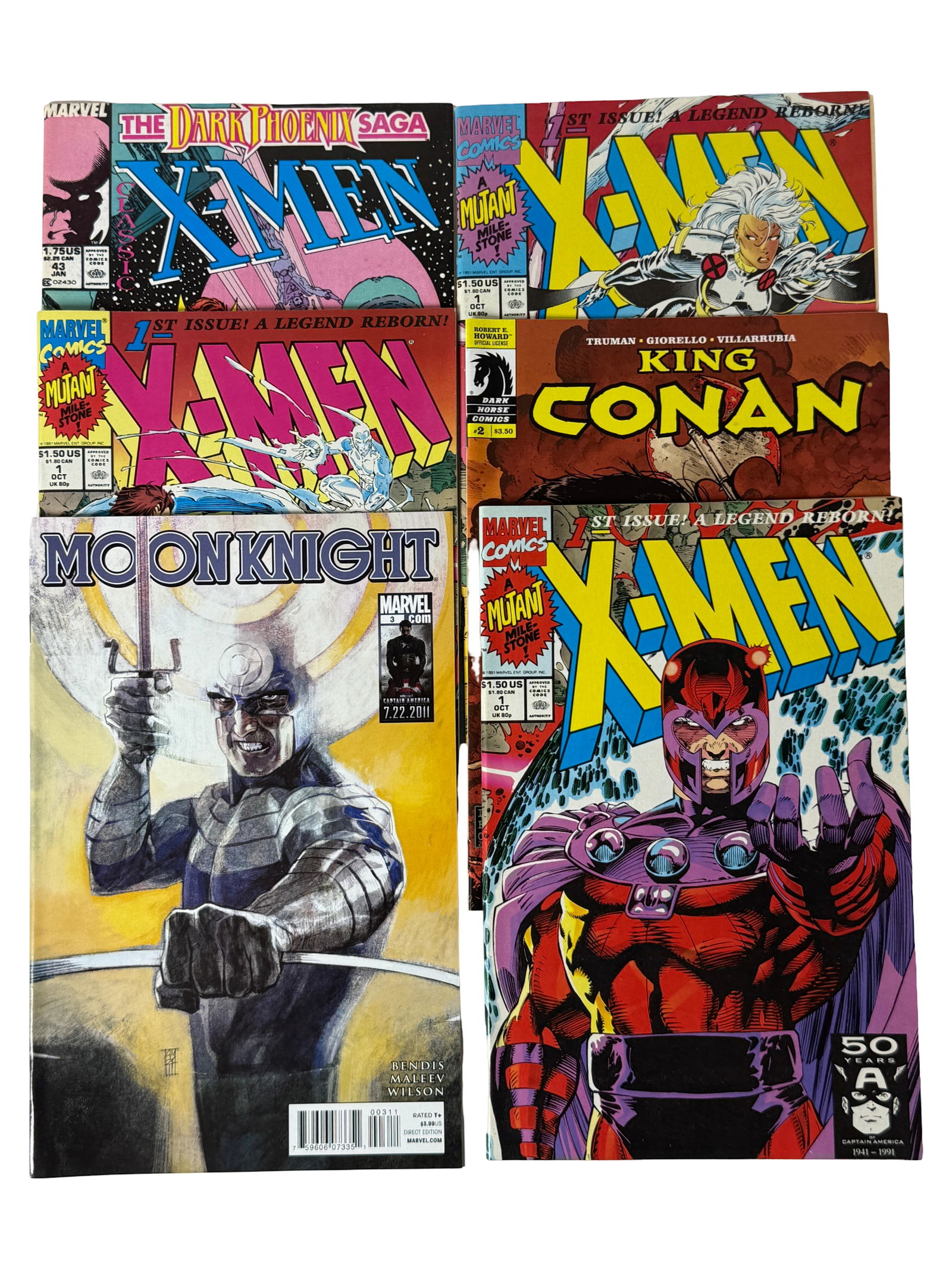 Comic Book Lot X-Men 1 (1991) Dark Phoenix Saga Reprint Moon Knight (1 of 3)