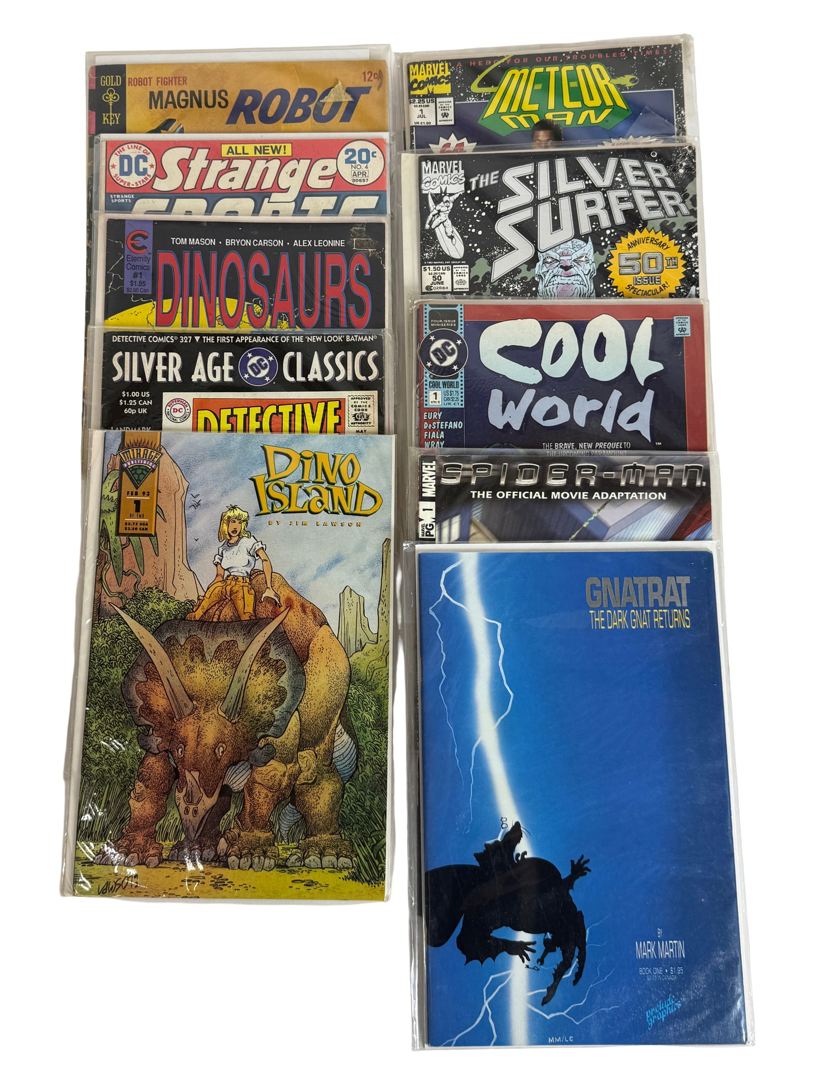 Comic Book Lot Hellboy 1 Moon Knight Dark Crystal: Includes Hellboy 1 (Dark Horse), Moon Knight, Marvel Bronze Age, and Dark Crystal movie adaptation.