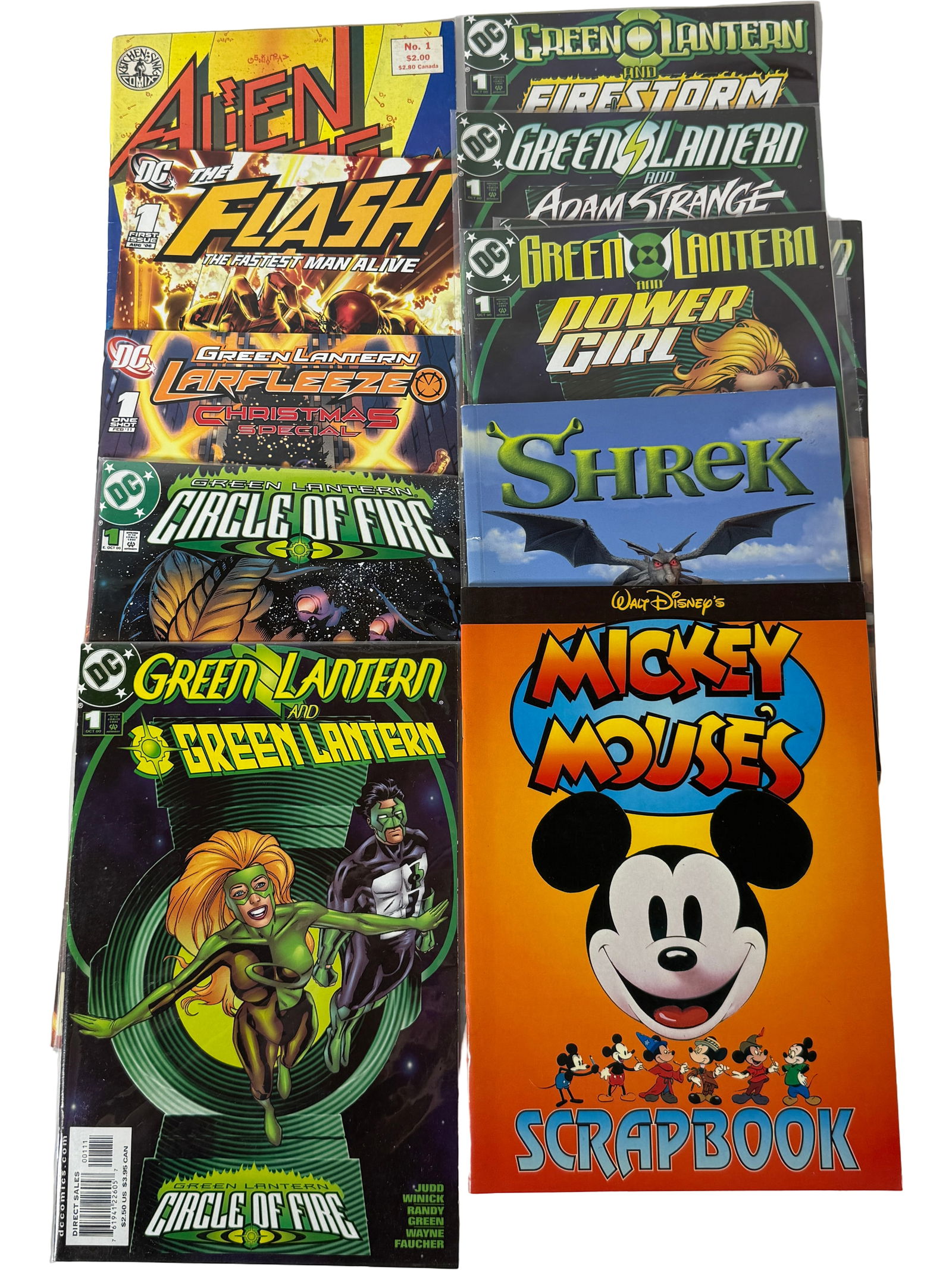 Comic Book Lot Alien Worlds Collection Firestorm Mickey Mouse: Multiple Alien Worlds issues (PC Comics), Firestorm, Disney Mickey Mouse.