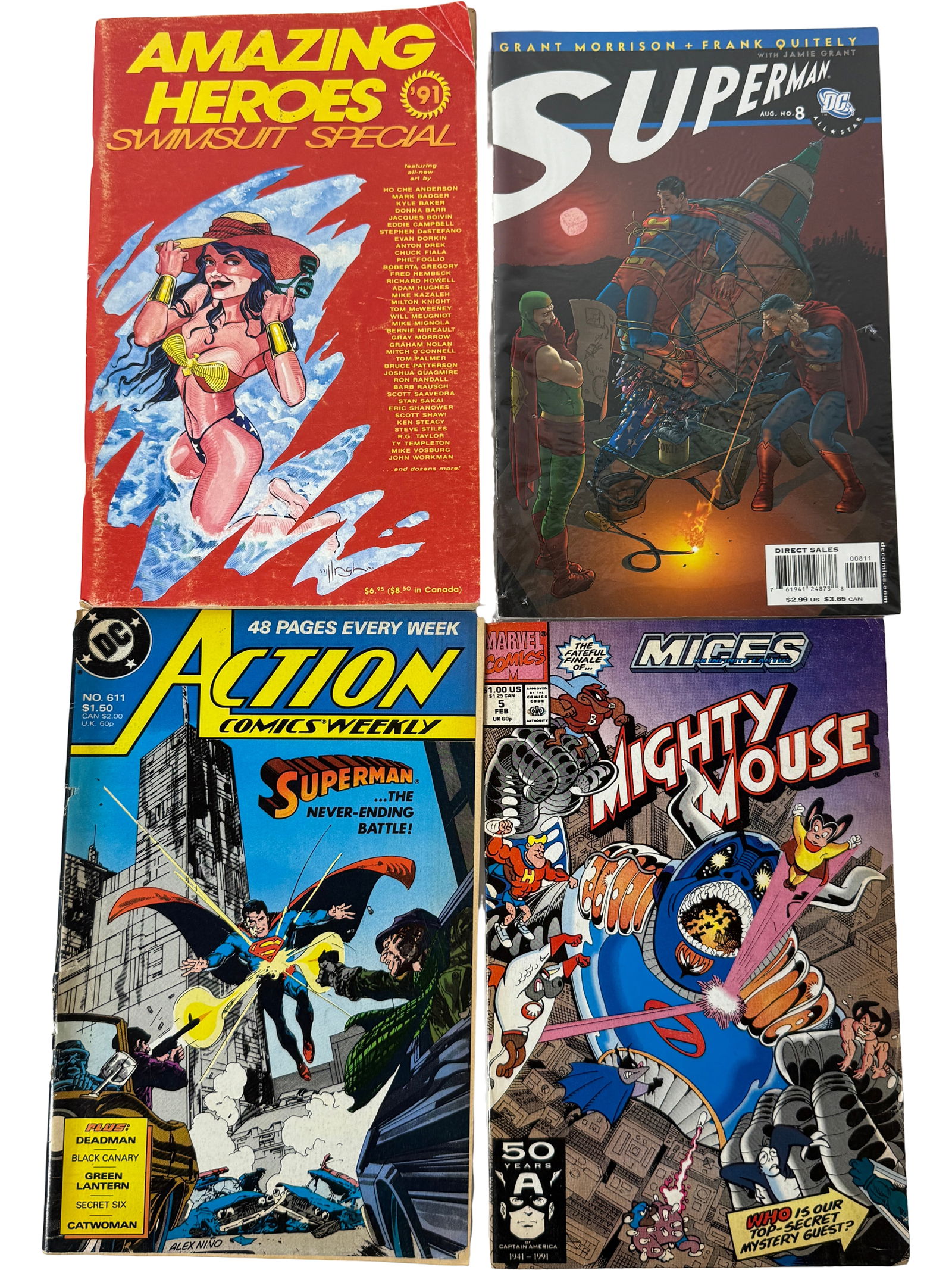 Comic Book Lot Avengers 309 Turok Sandman: Includes Avengers 309, Turok Dinosaur Hunter, Sandman, indie digest comics.