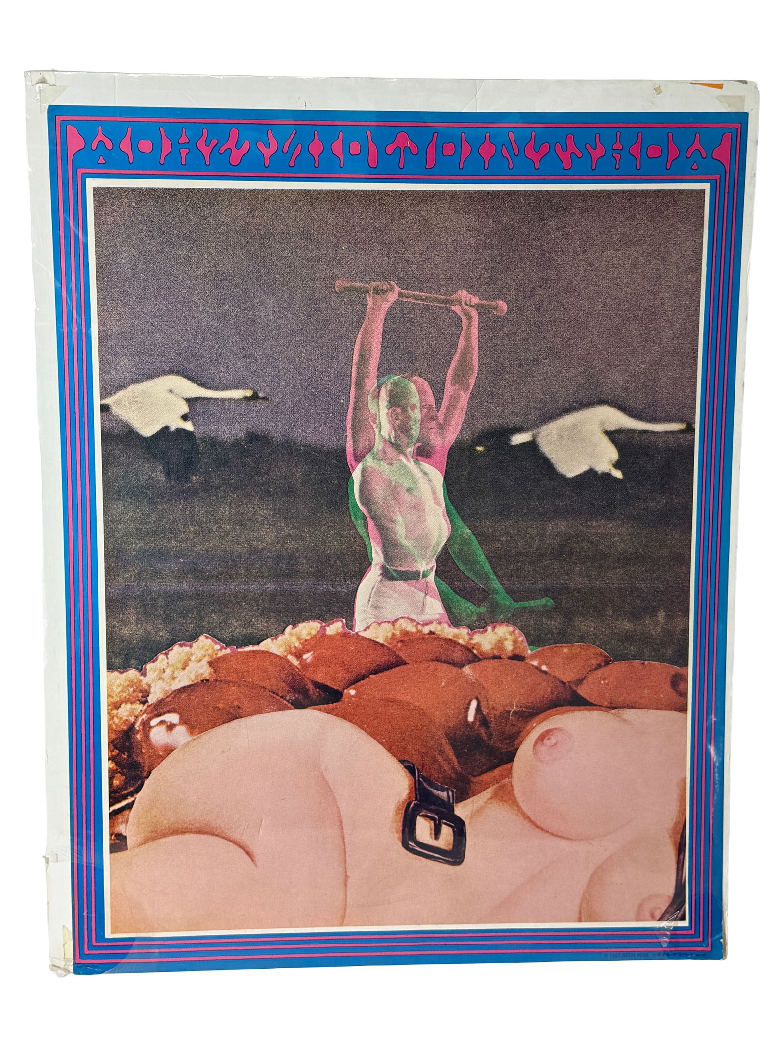1967 Neon Rose USA, 1967 Poster (Pop Art Style): Controversial poster from the Summer of Love. Part of the "Neon Rose" series of psychedelic posters by artist Moscoso. Moscoso pioneered the use of vibrating colors to create the ?psychedelic? effect