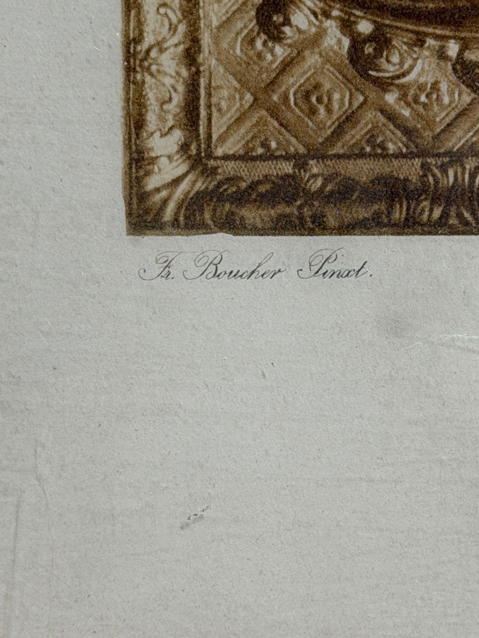 Framed Decorative Print Rococo Scene - 4