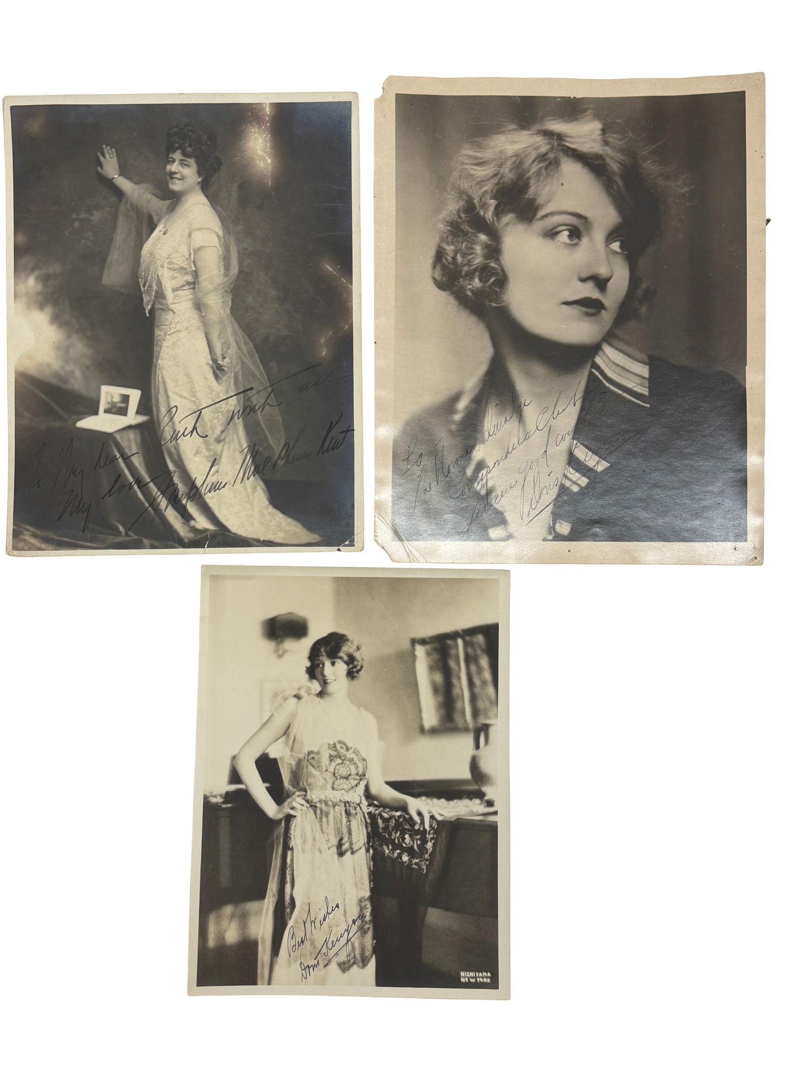 Vintage Hollywood Portrait Photos: Additional group of early 20th century actress photographs, some signed.