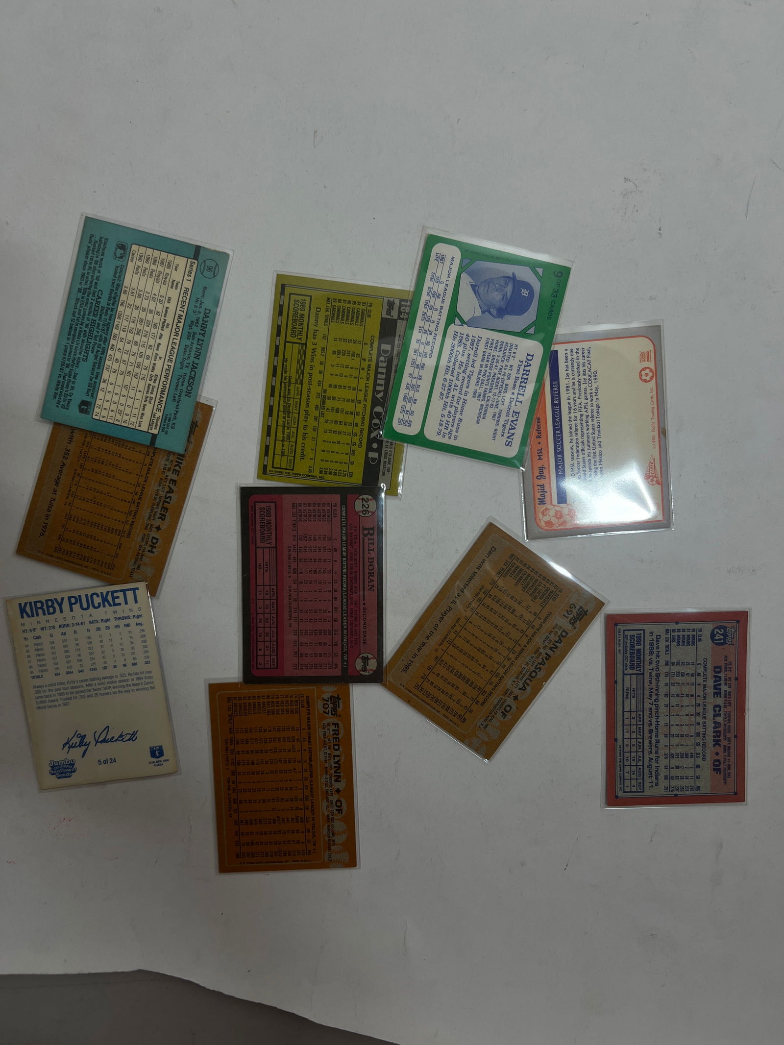 Autographed Baseball Cards Group - 5