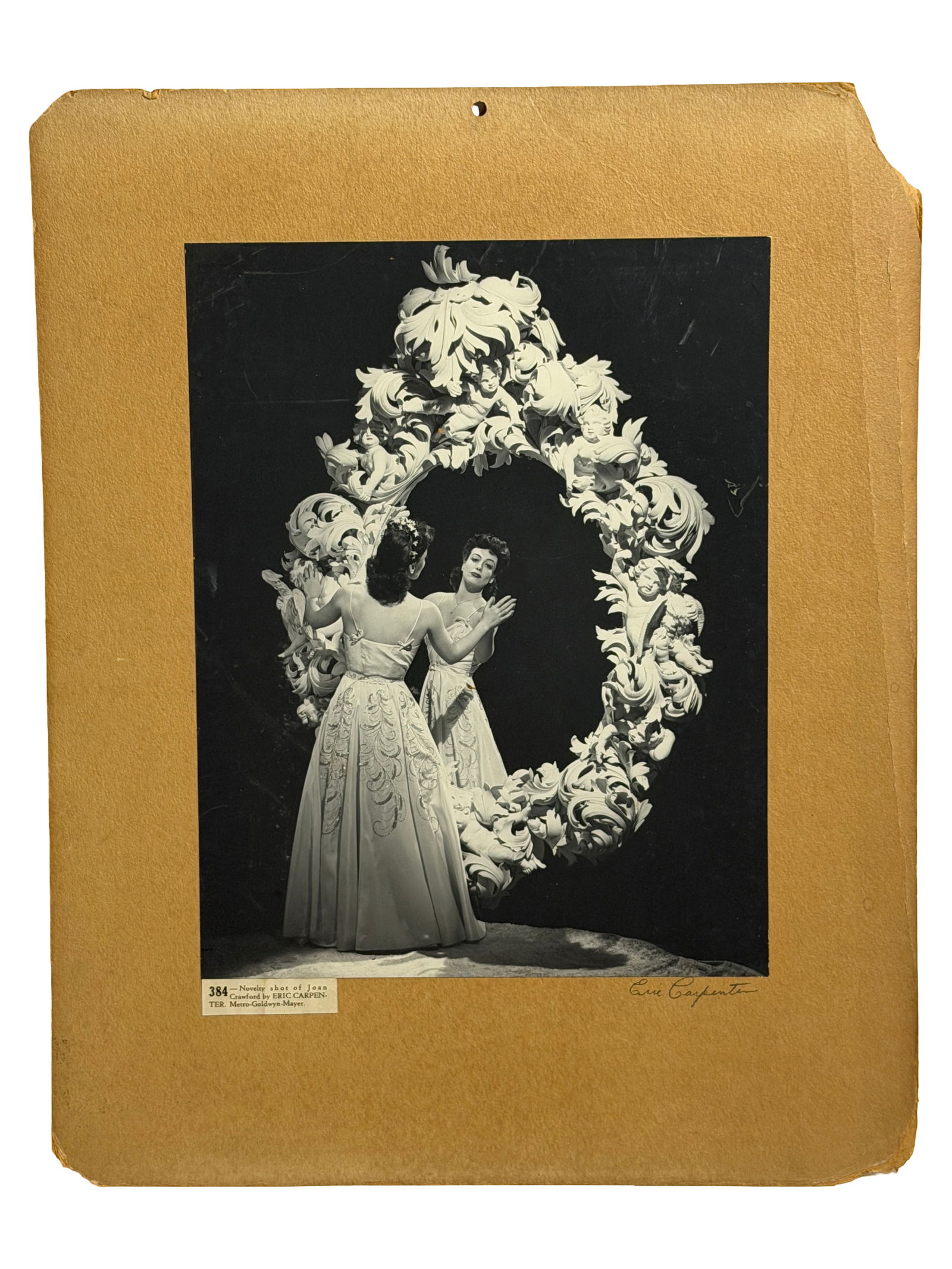 Vintage Studio Photograph Original Photo by Eric Carpenter: Black and white studio photograph by Eric Carpenter, MGM.