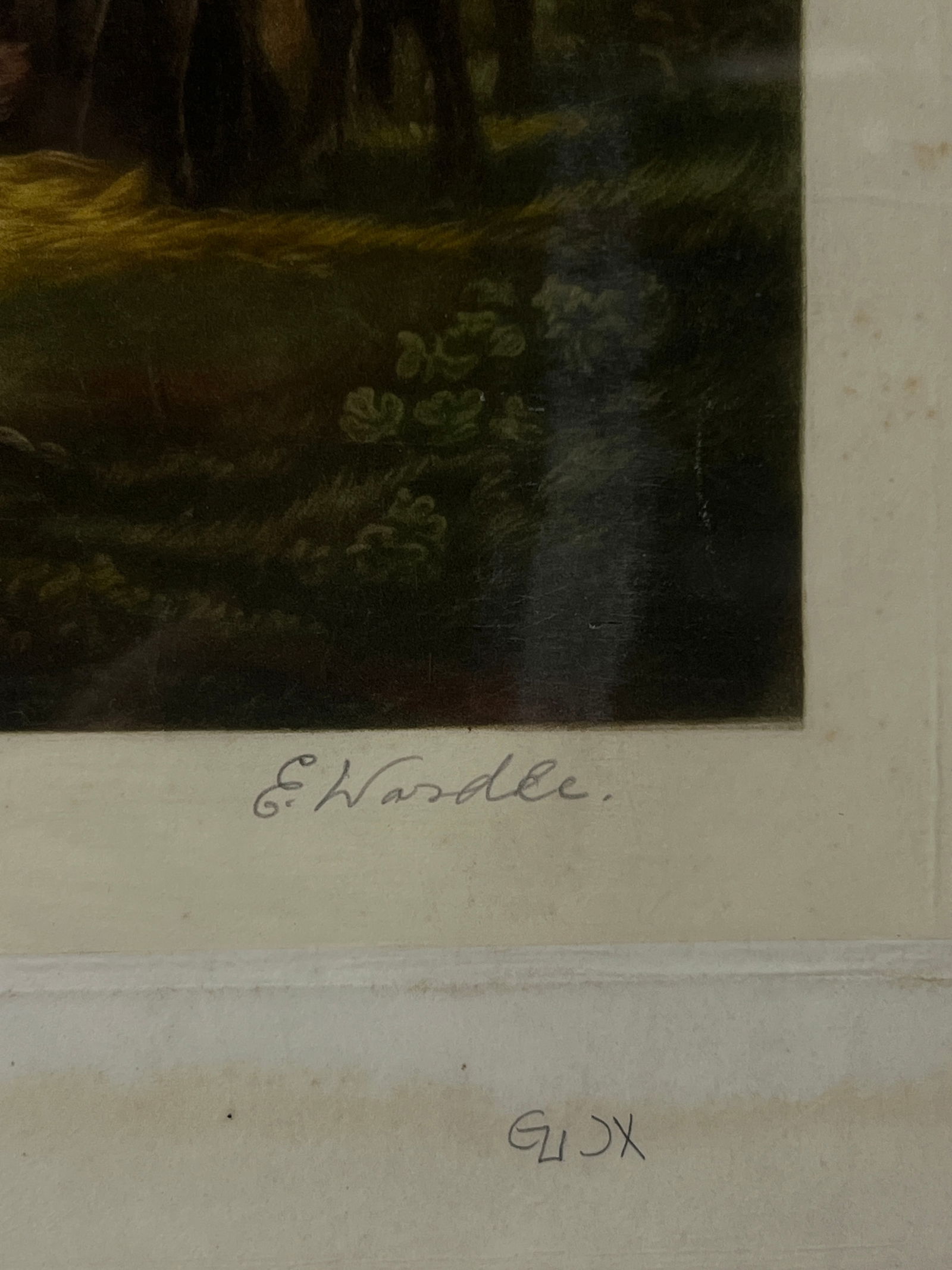 Framed Classical Style Print (Signed 'E. Wardle') - 4