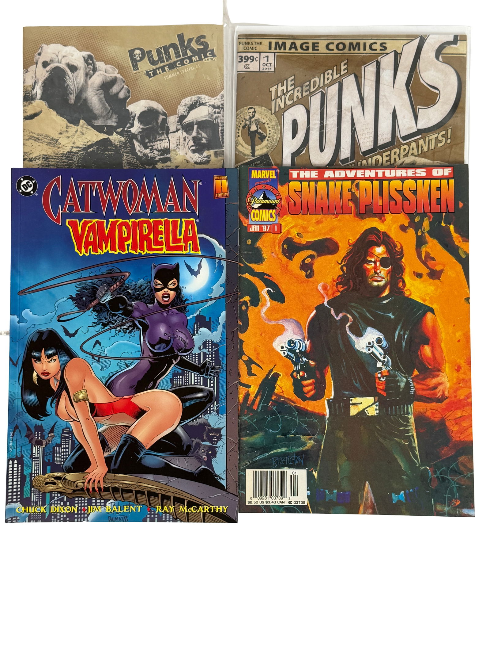 Indie Modern Comic Book Lot: Includes Punks, Image Comics titles, Catwoman/Vampirella, Snake Plissken.