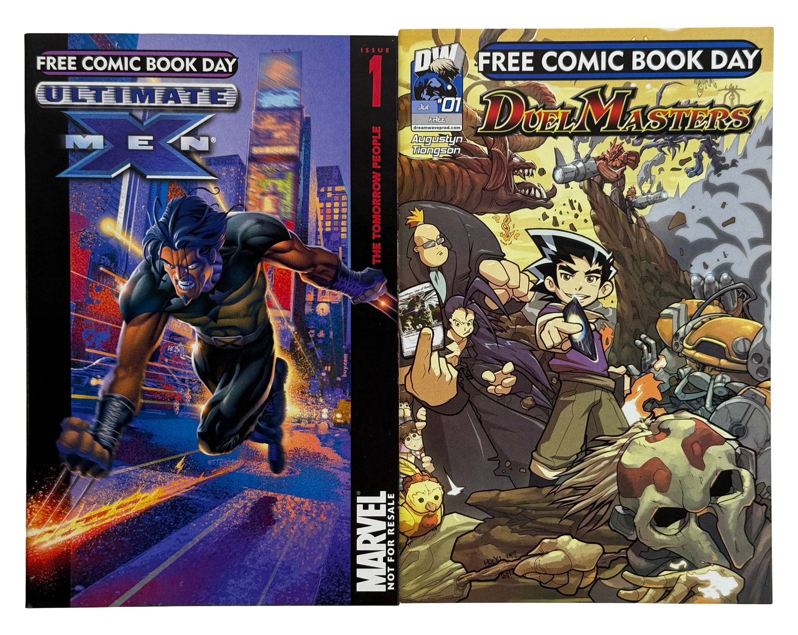 Free Comic Book Day Lot (Ultimate X-Men Duel Masters): Includes Ultimate X-Men and Duel Masters FCBD issues.