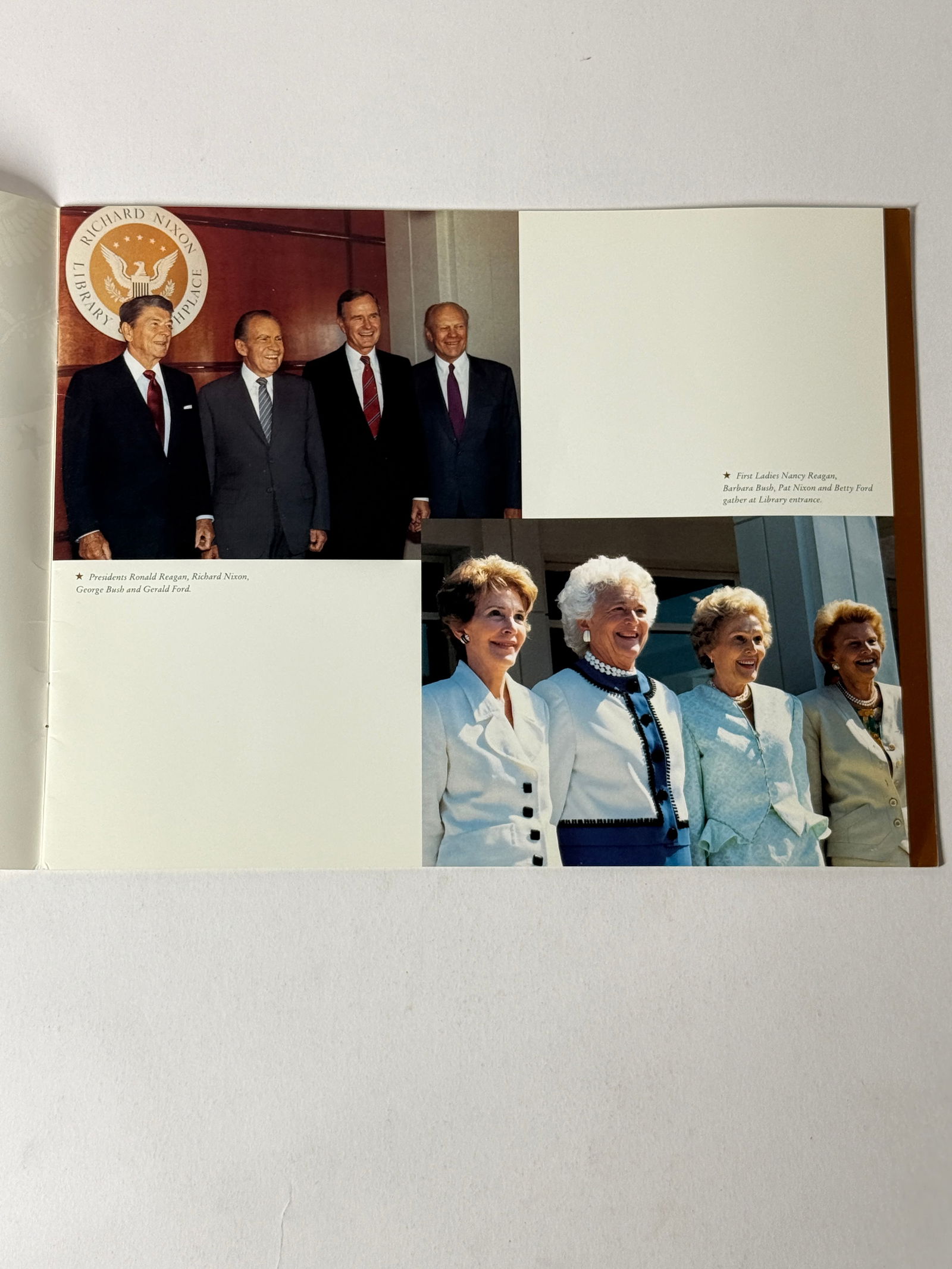 Richard Nixon Library Dedication Program Letter Signed - 3