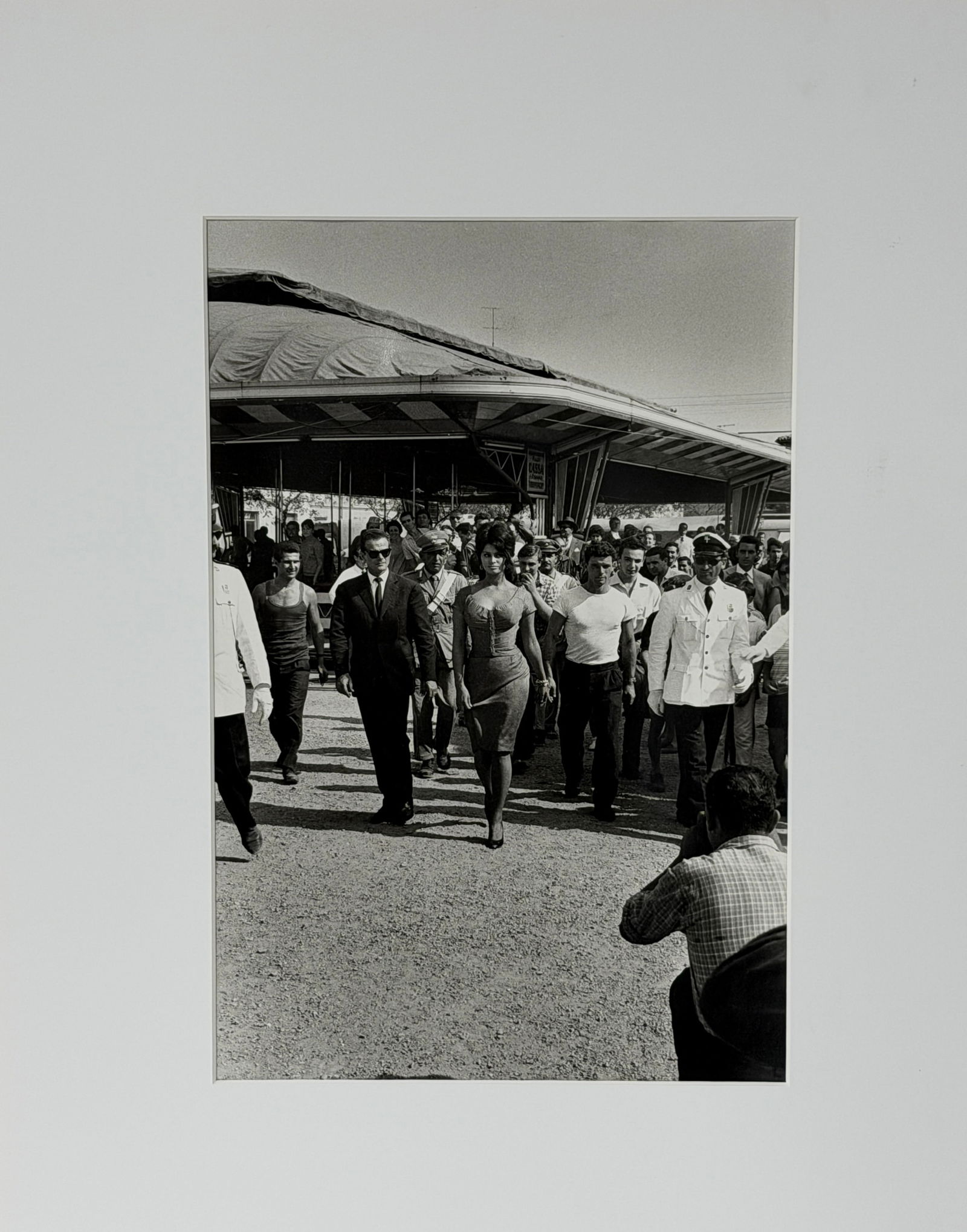 Black White Photograph Sophia Loren/ photograph by John Phillips: Black White Photograph Sophia Loren/ photograph by John Phillips stamped on verso