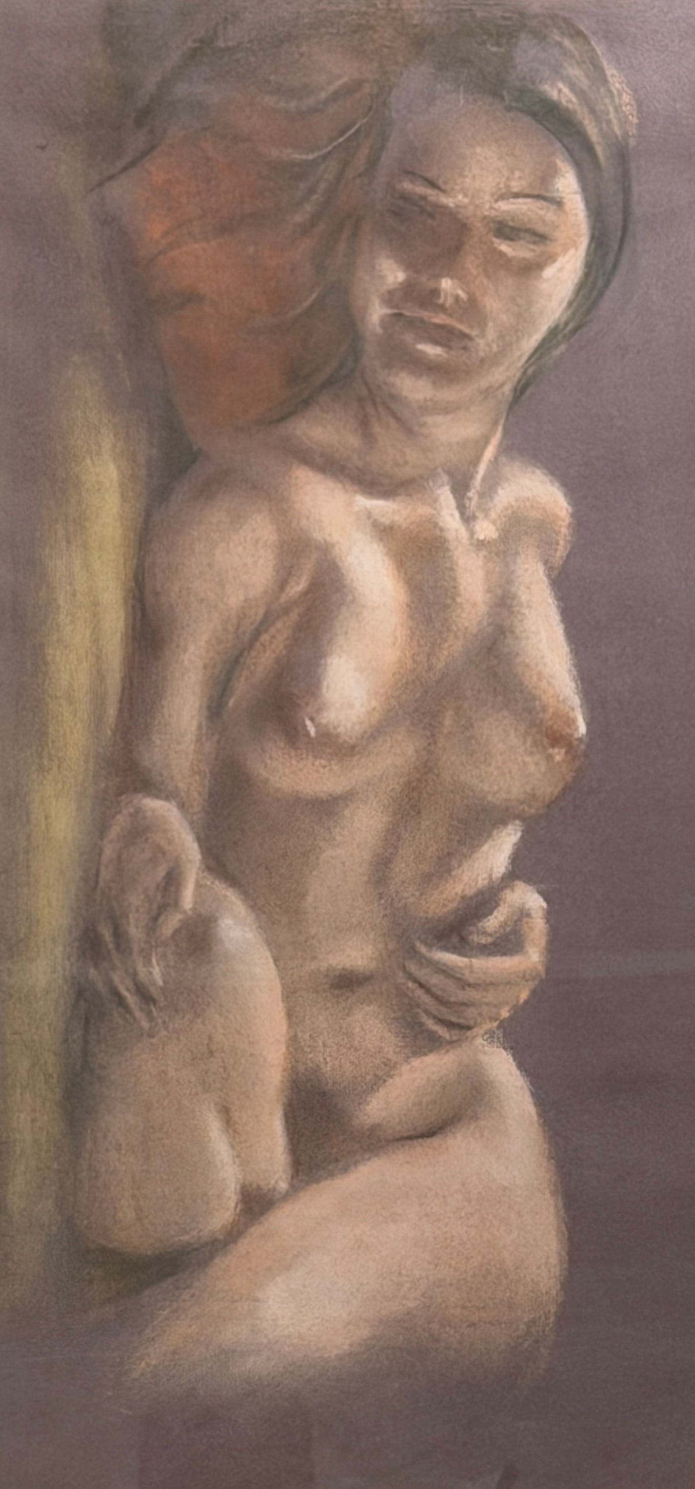 Framed Reclining Nude Artwork - 2