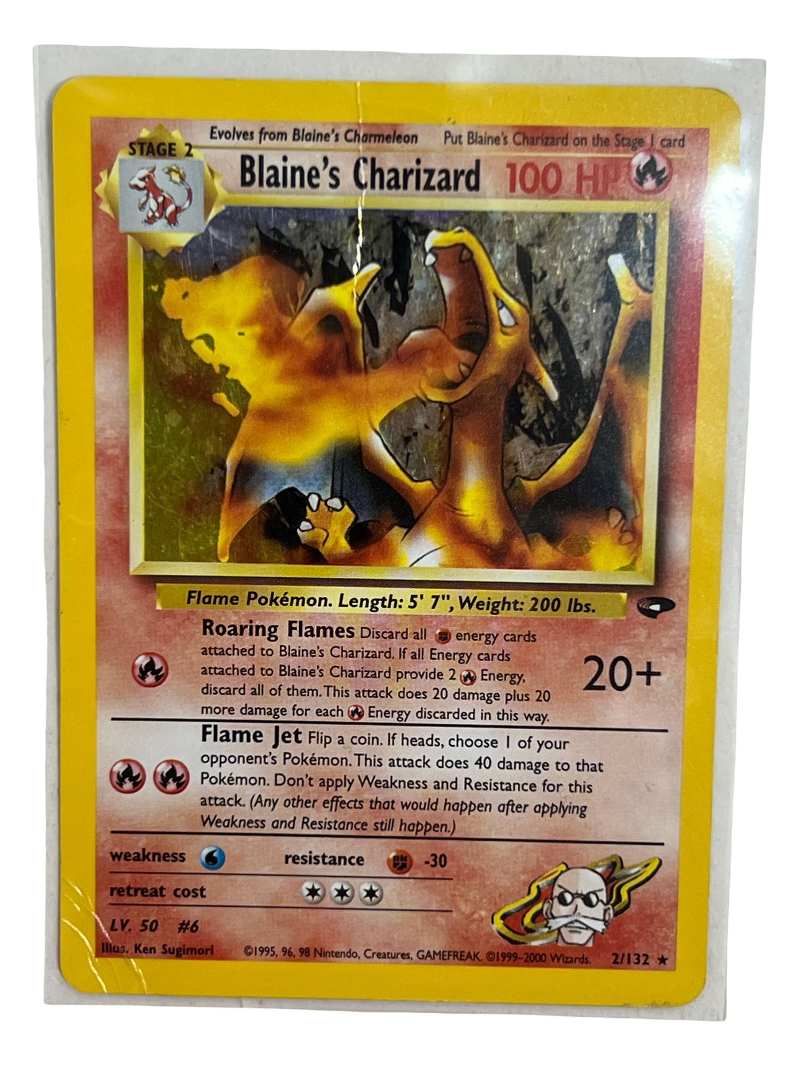 Pokemon Blaine's Charizard Card (1 of 5)