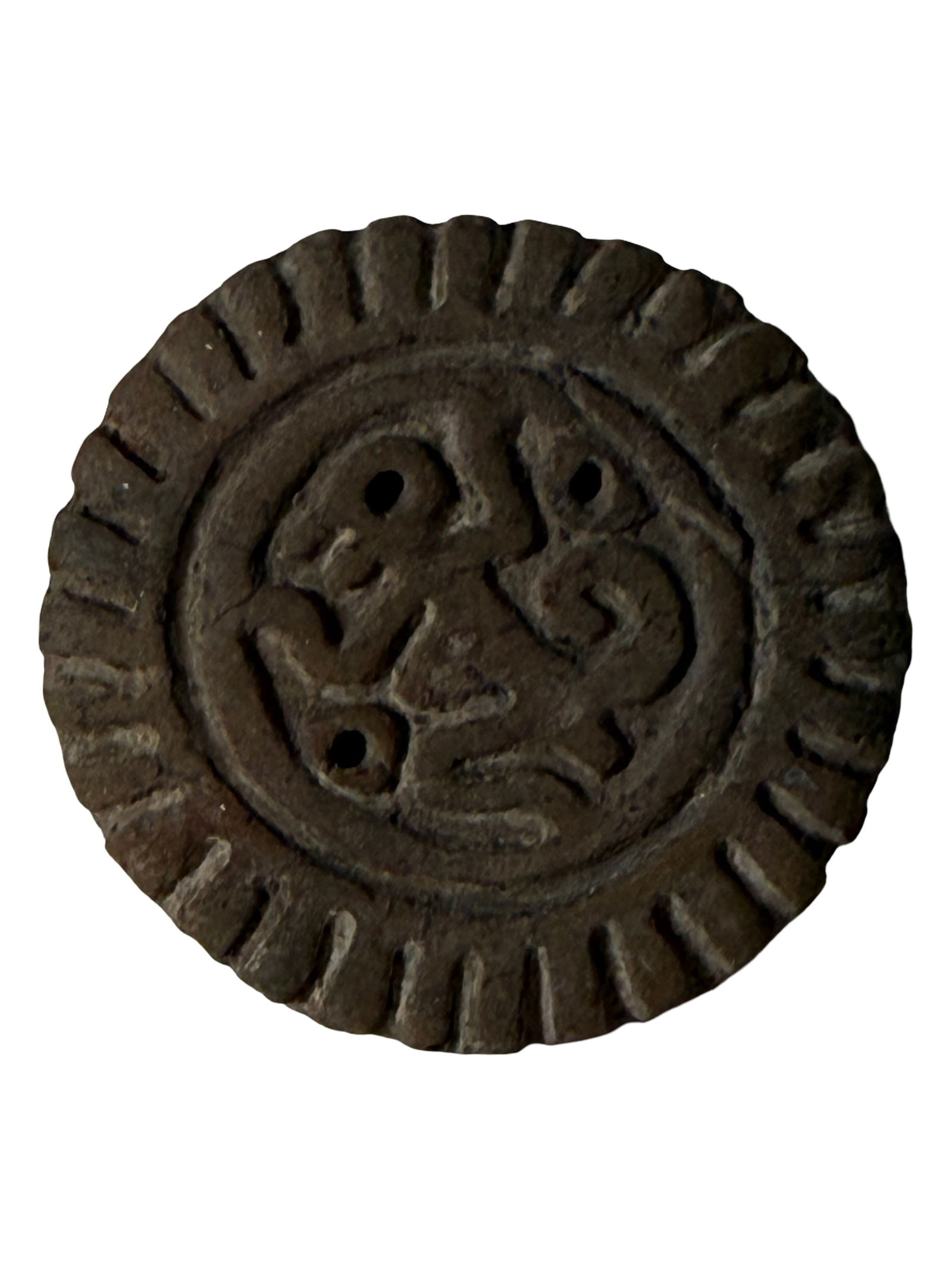 Antique pottery Medallion Islamic Seal: Antique pottery Medallion Islamic Seal