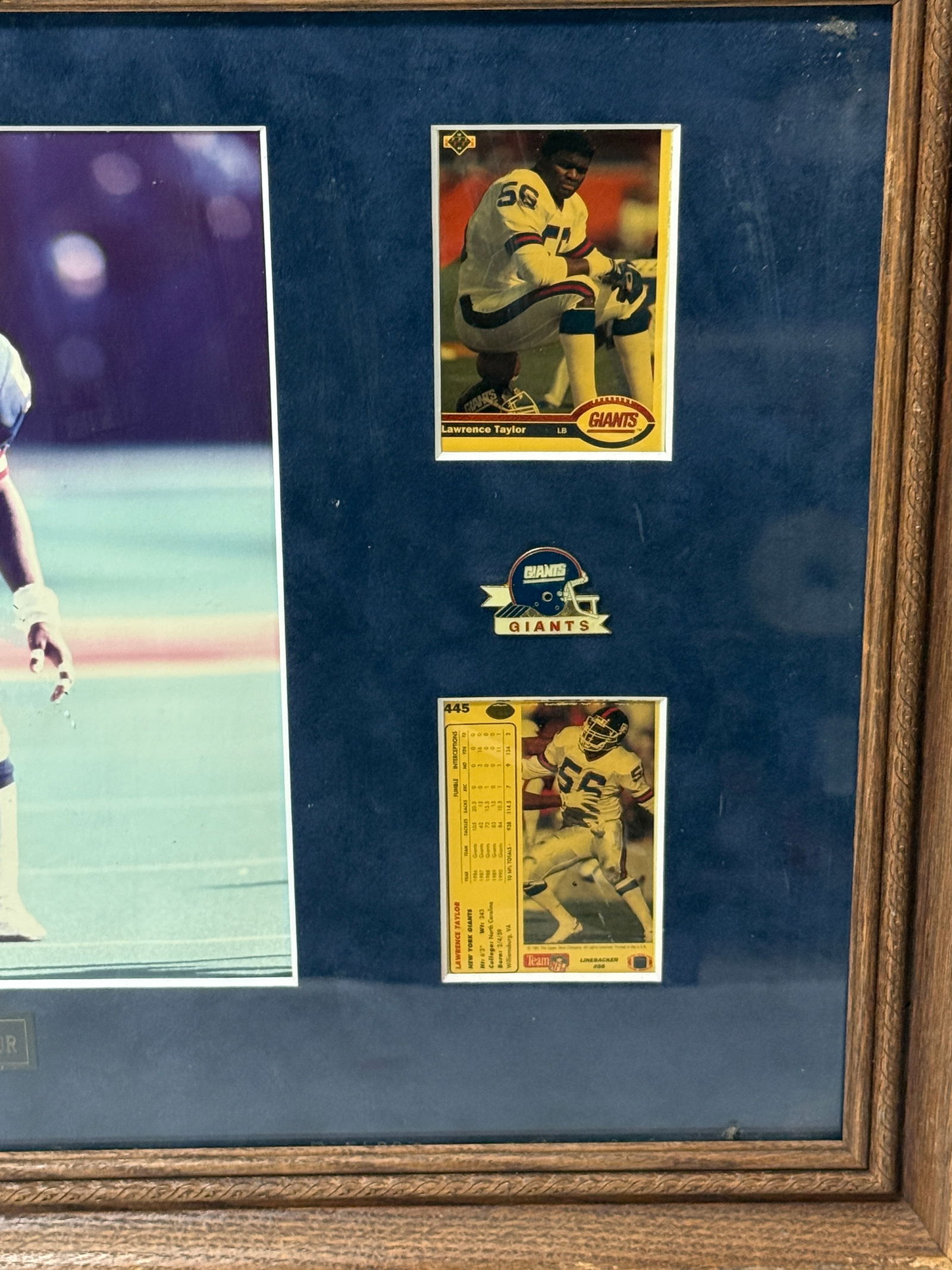 Lawrence Taylor Memorabilia Frame - 3