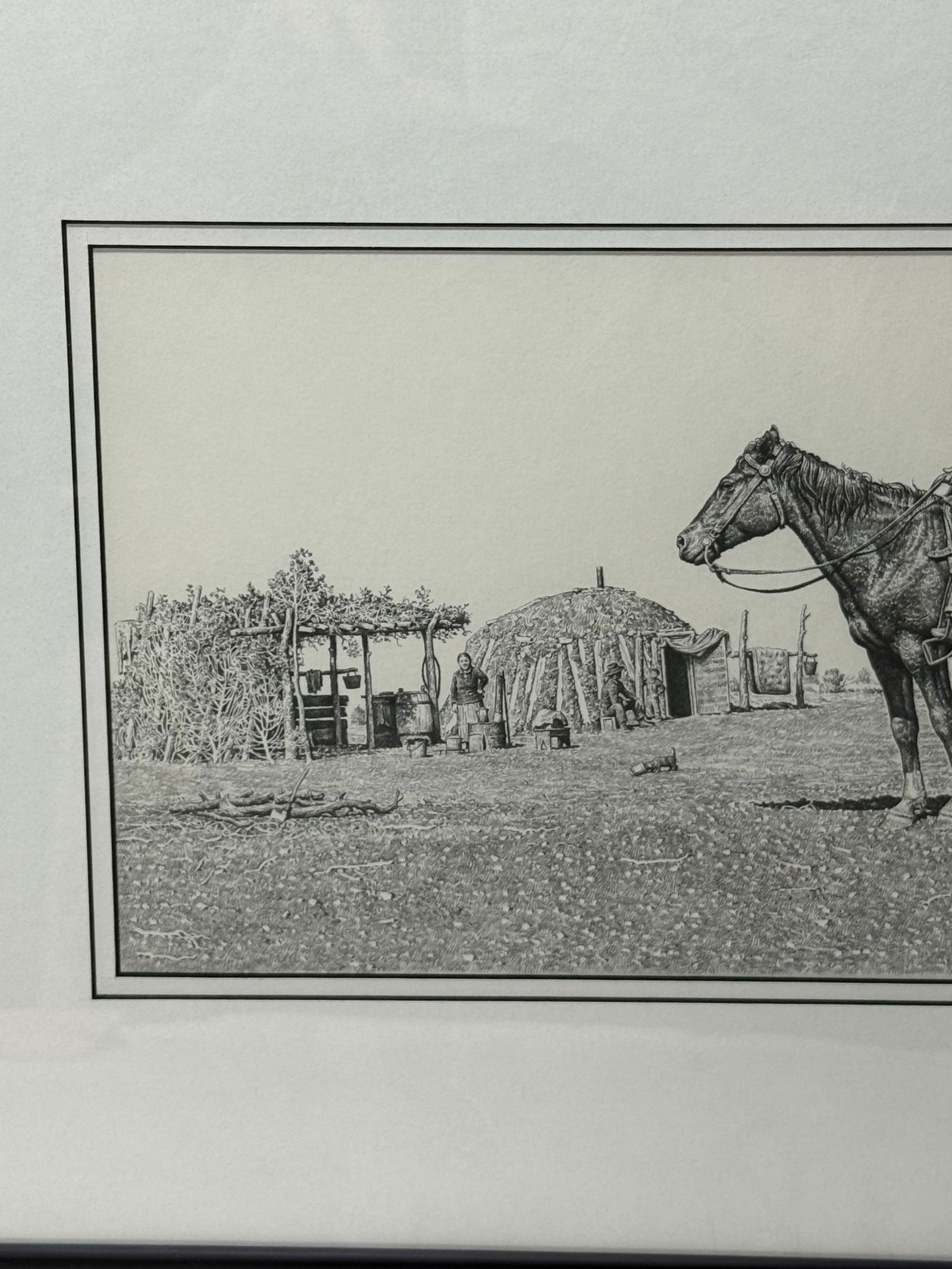 Western Scene Drawing - 2