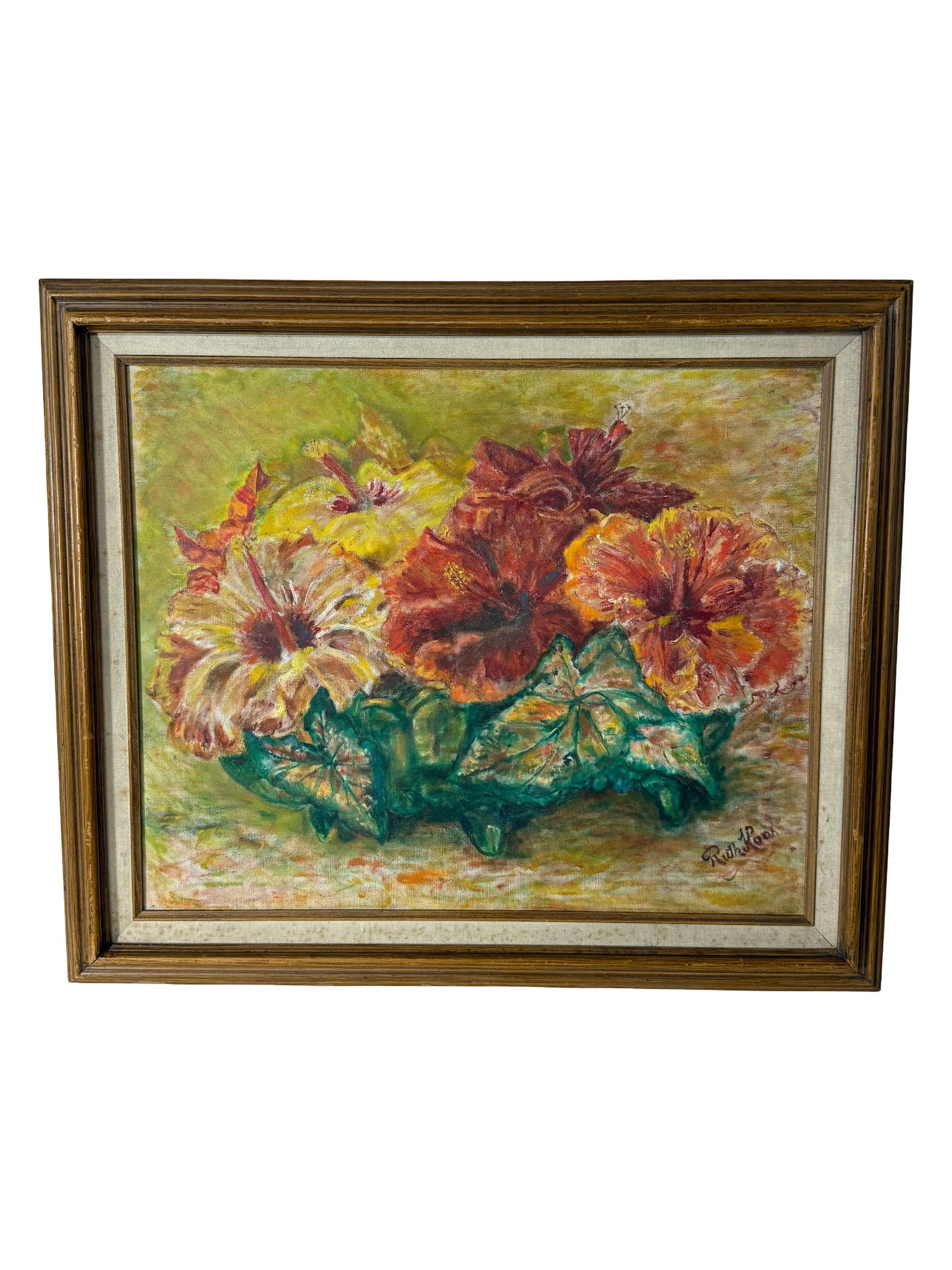 Vintage Oil Painting on Canvas: Vintage Oil Painting on Canvas