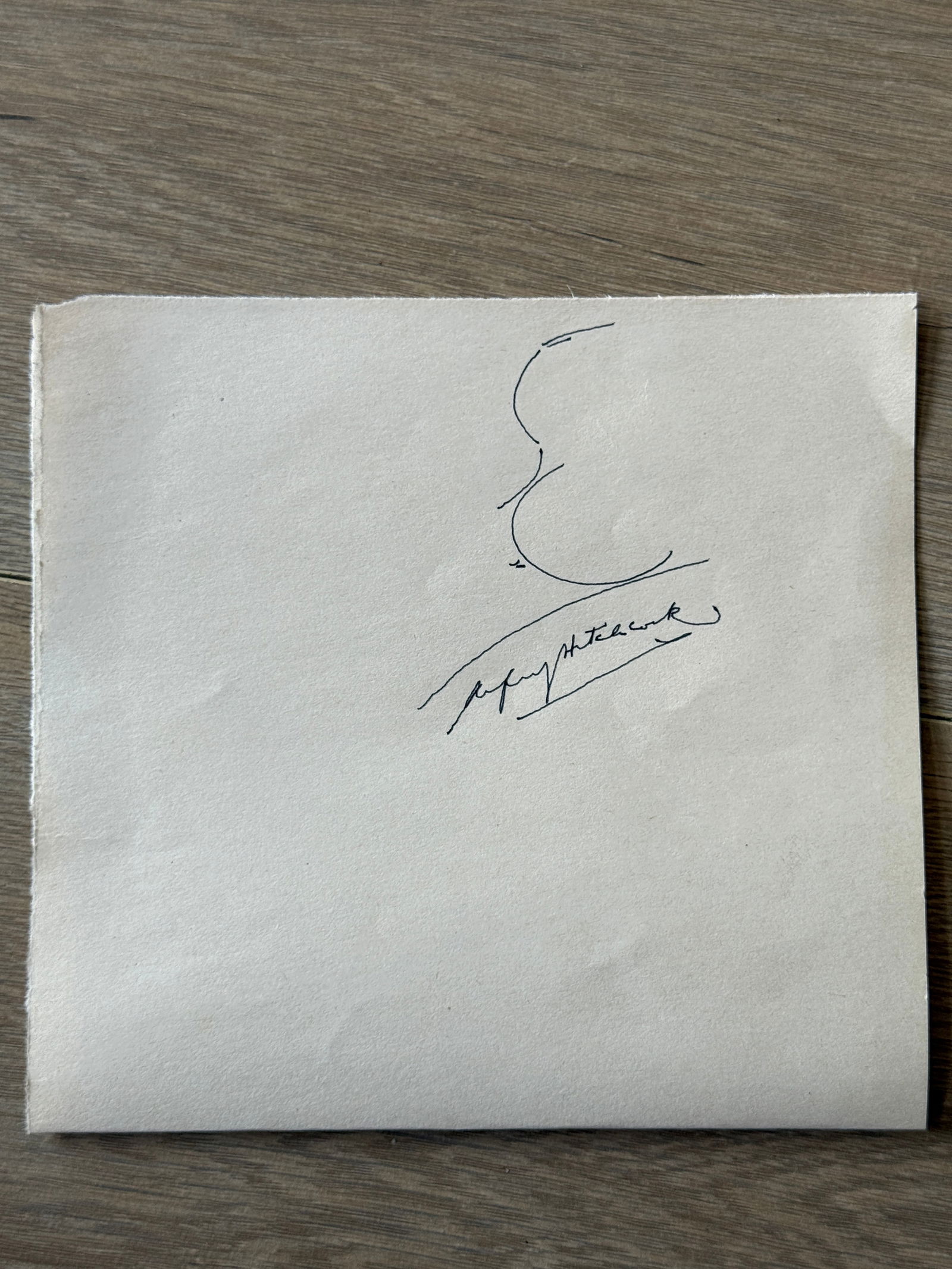 Alfred Hitchcock Signed Autographed: Alfred Hitchcock Signed Autographed