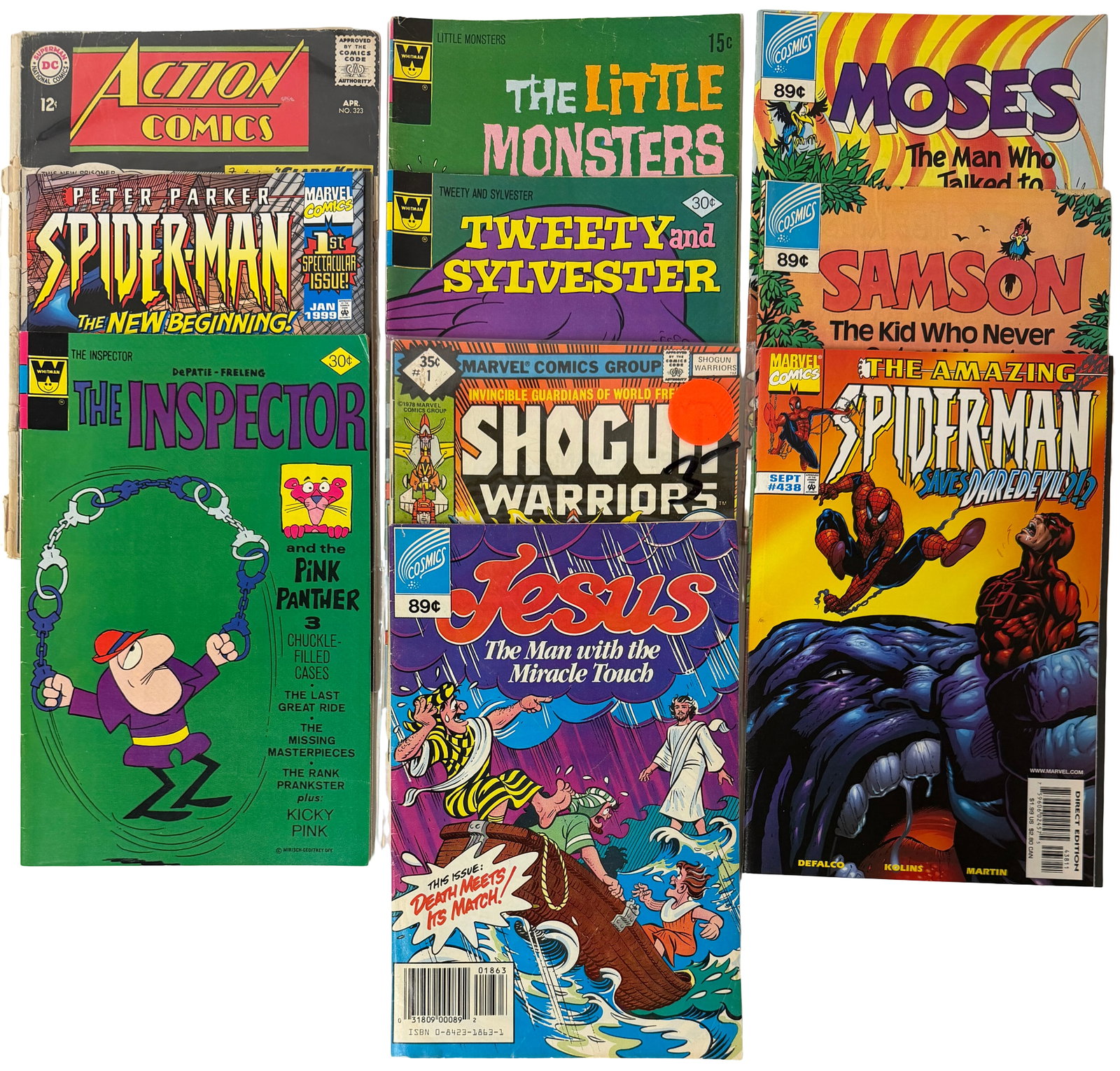 Action Comics & Classic Cartoon Comic Lot ? Whitman & DC Mix (1 of 4)