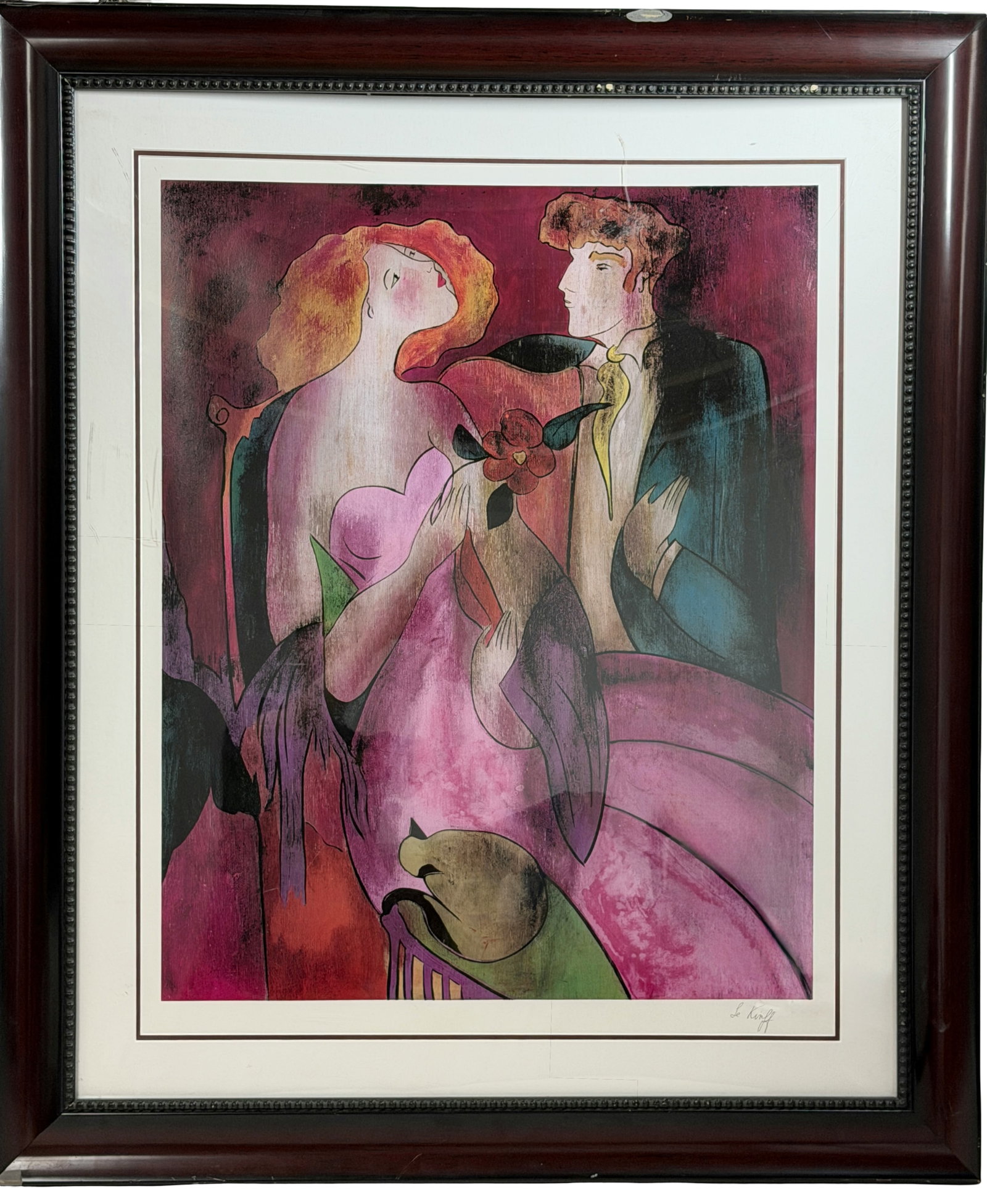 Linda Le Kinff, Robe du Soir, Lithograph, signed bottom right (1 of 4)