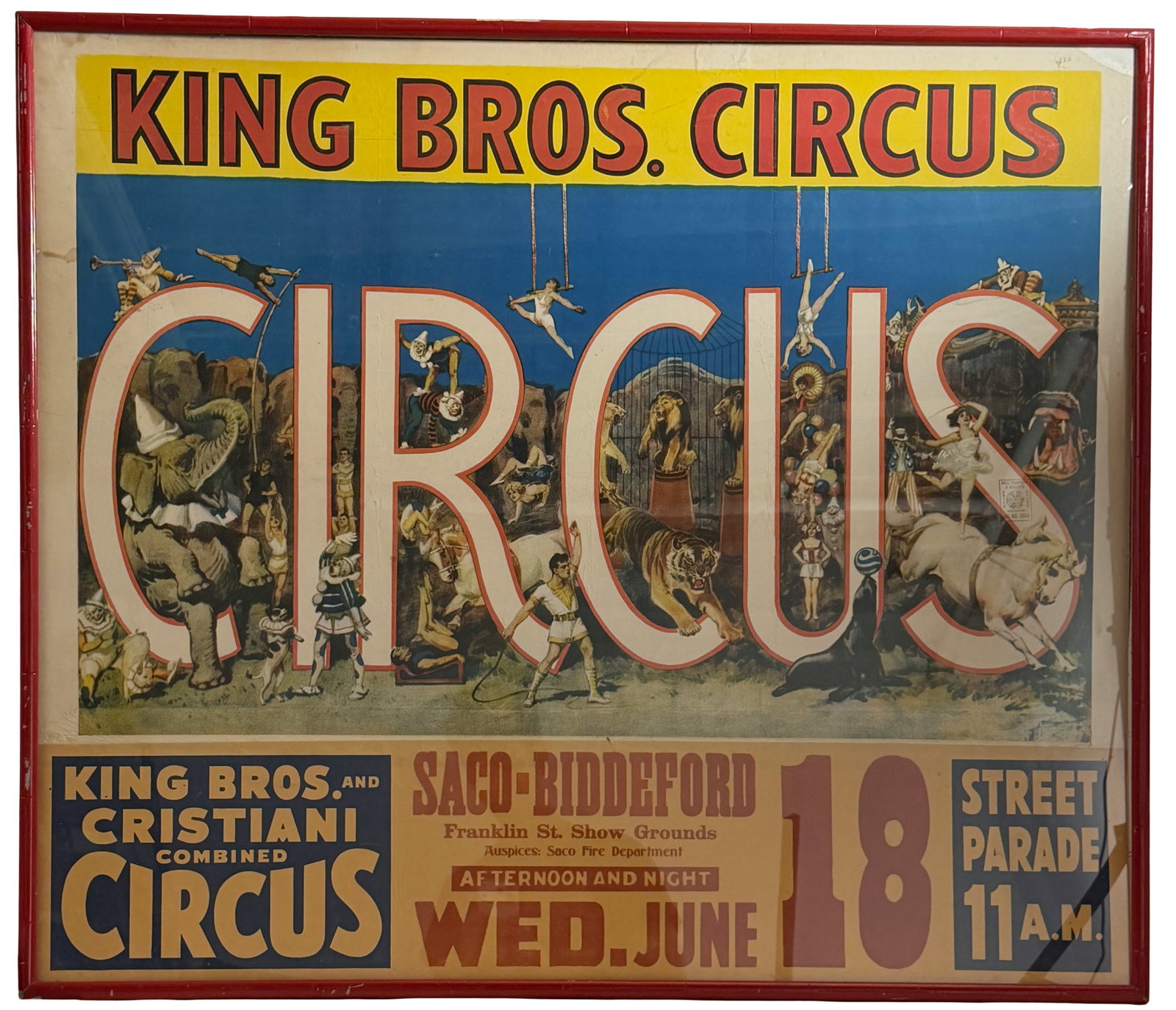 Vintage King Bros. Circus Poster (1 of 5)