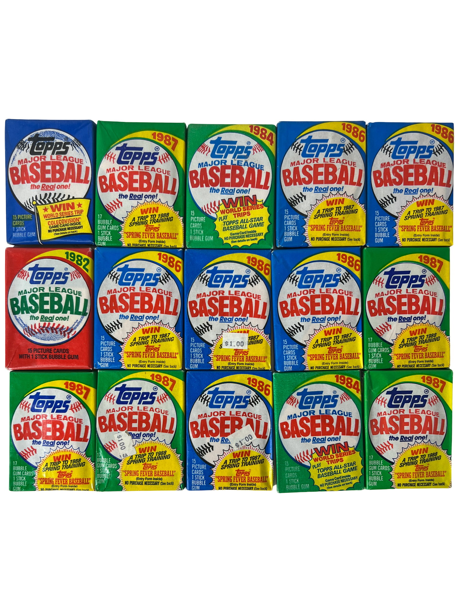 Expanded 1980s Topps Baseball Wax Pack Lot (1 of 4)