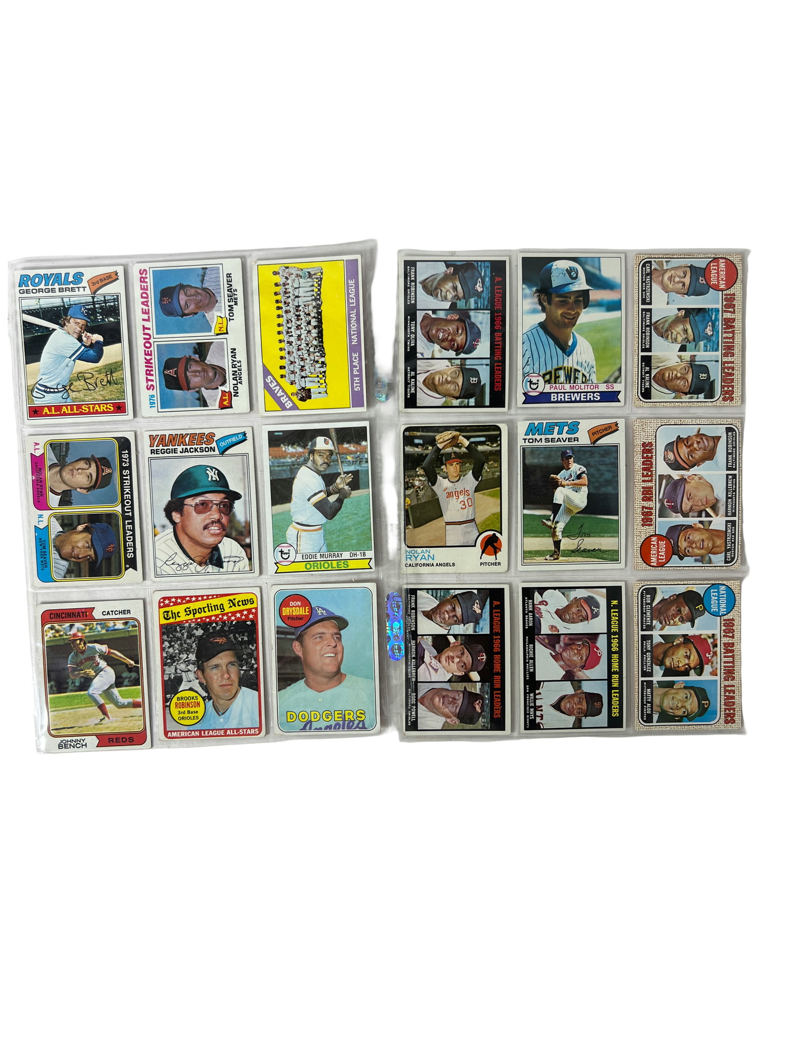 Vintage Leaders & Star Cards Binder Page (1 of 4)