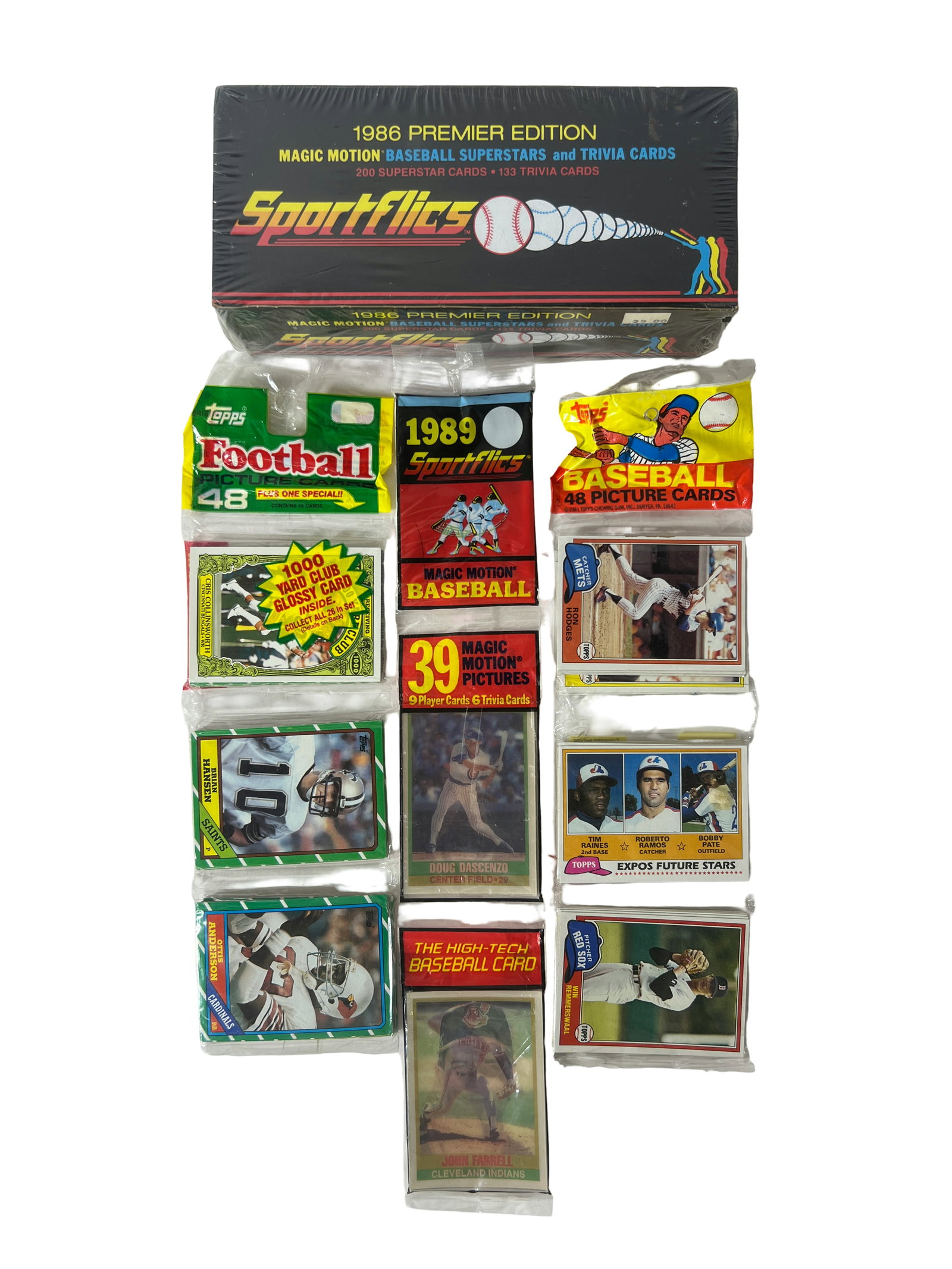 Sportflics and Mixed Sealed Card Packs Lot (1 of 4)