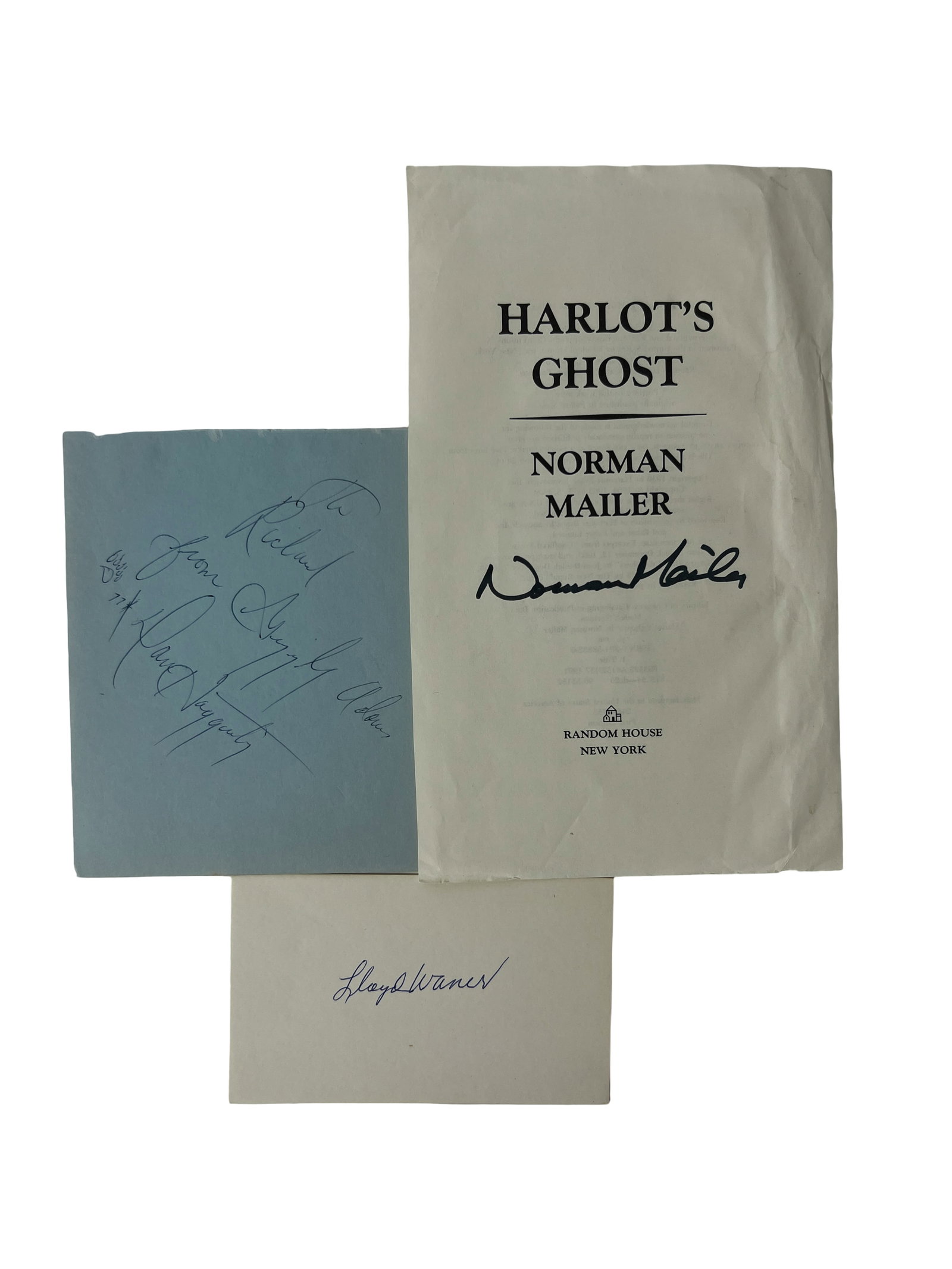 Norman Mailer, Dan Haggerty & Lloyd Waner Autograph Group (3) (1 of 5)