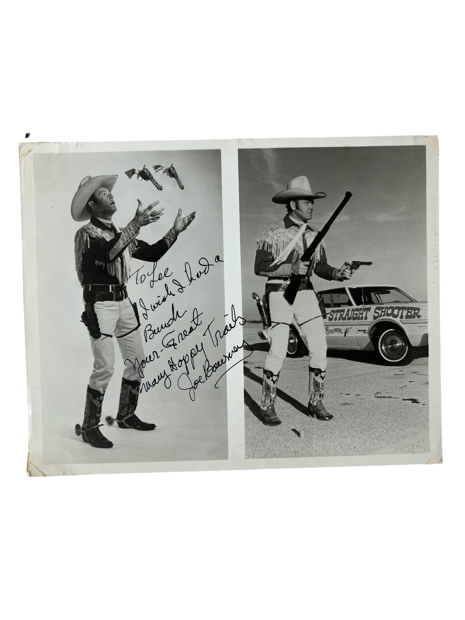Joe Bowman Signed 'Straight Shooter' Publicity Photograph (1 of 6)