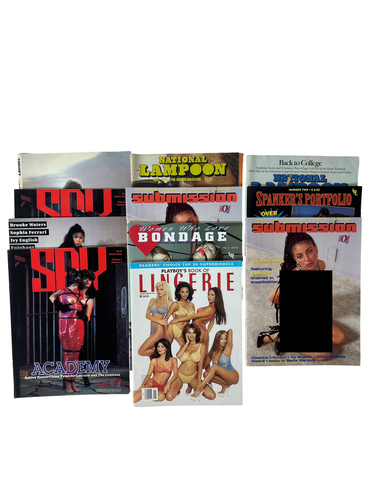 Mixed Adult Magazine Lot incl. National Lampoon, Playboy, and Specialty Titles (Approx. 10 pcs) (1 of 3)