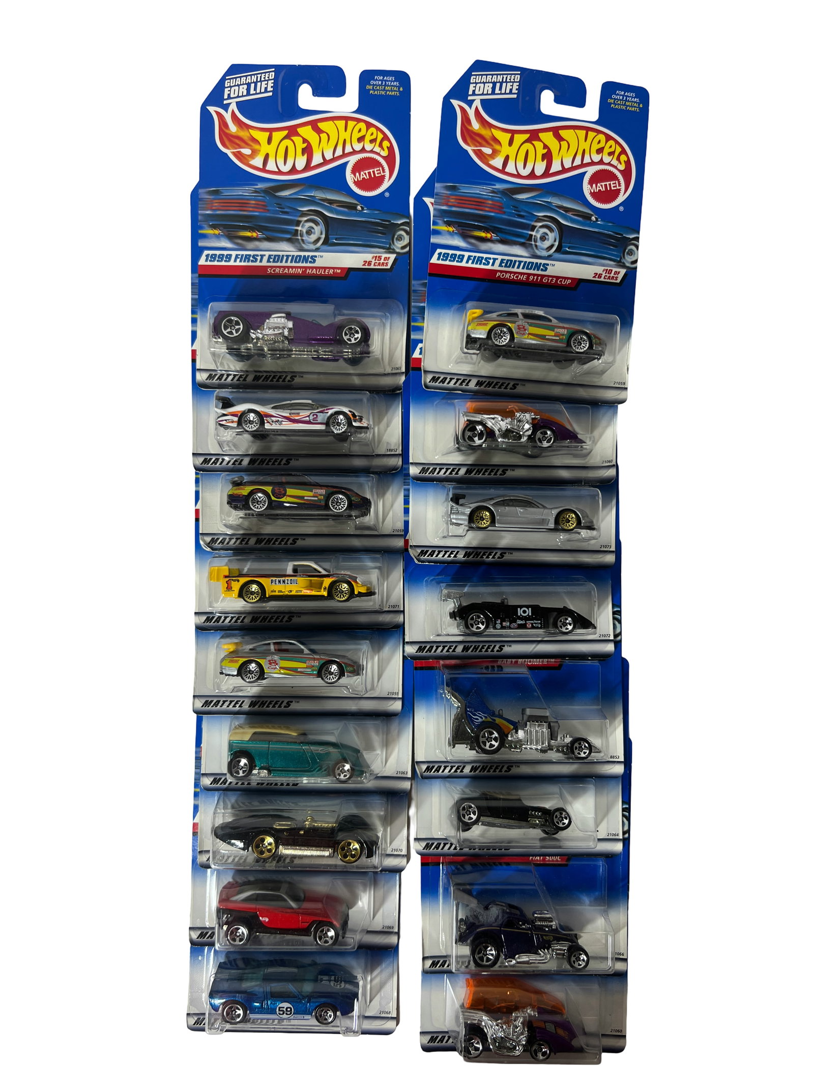 Hot Wheels Die-Cast Car Lot on Cards (Approx. 18 pcs) (1 of 3)