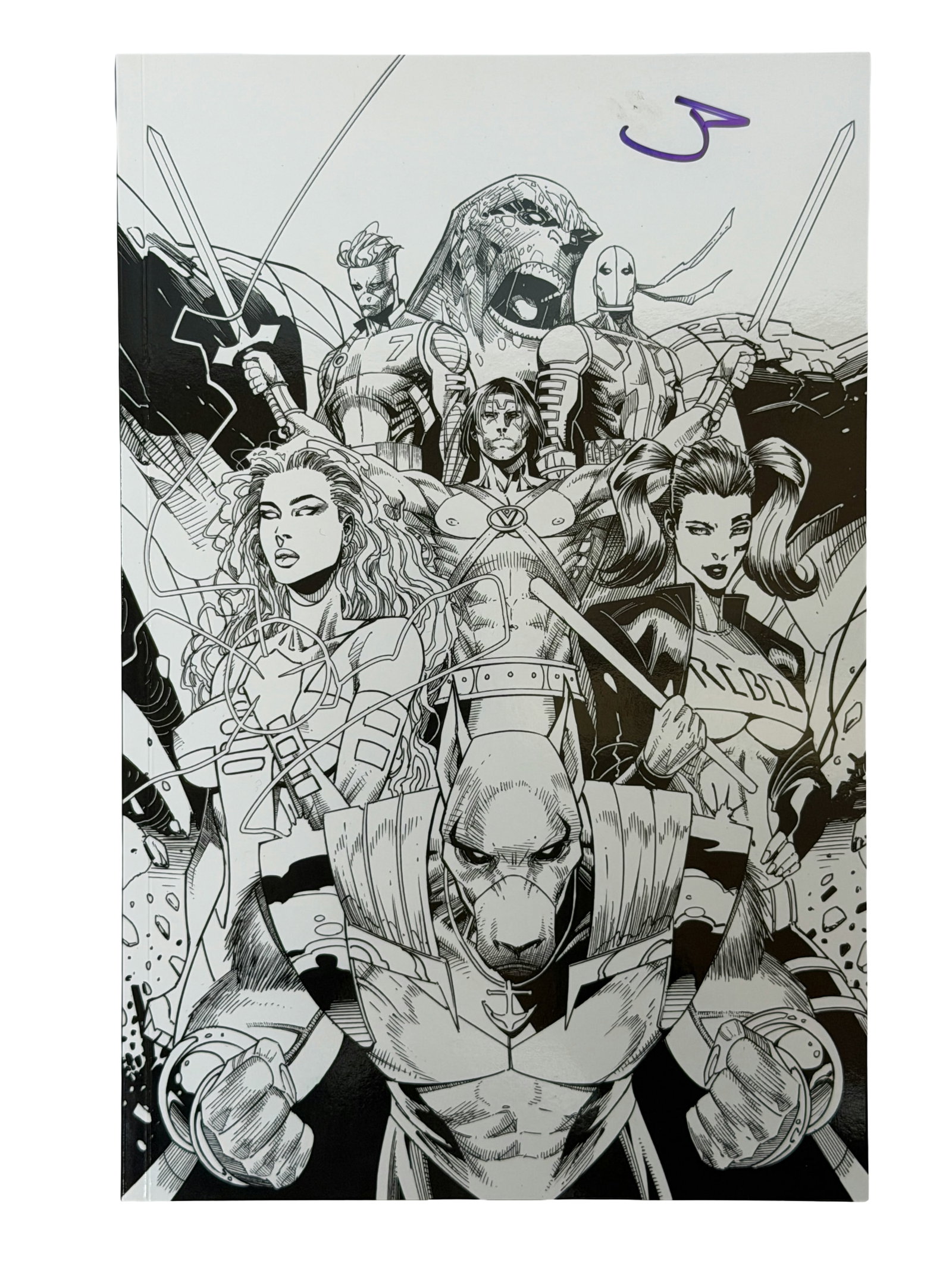 Variant Sketch Comic Book Sea Dog Signed Jon Malin (1 of 4)