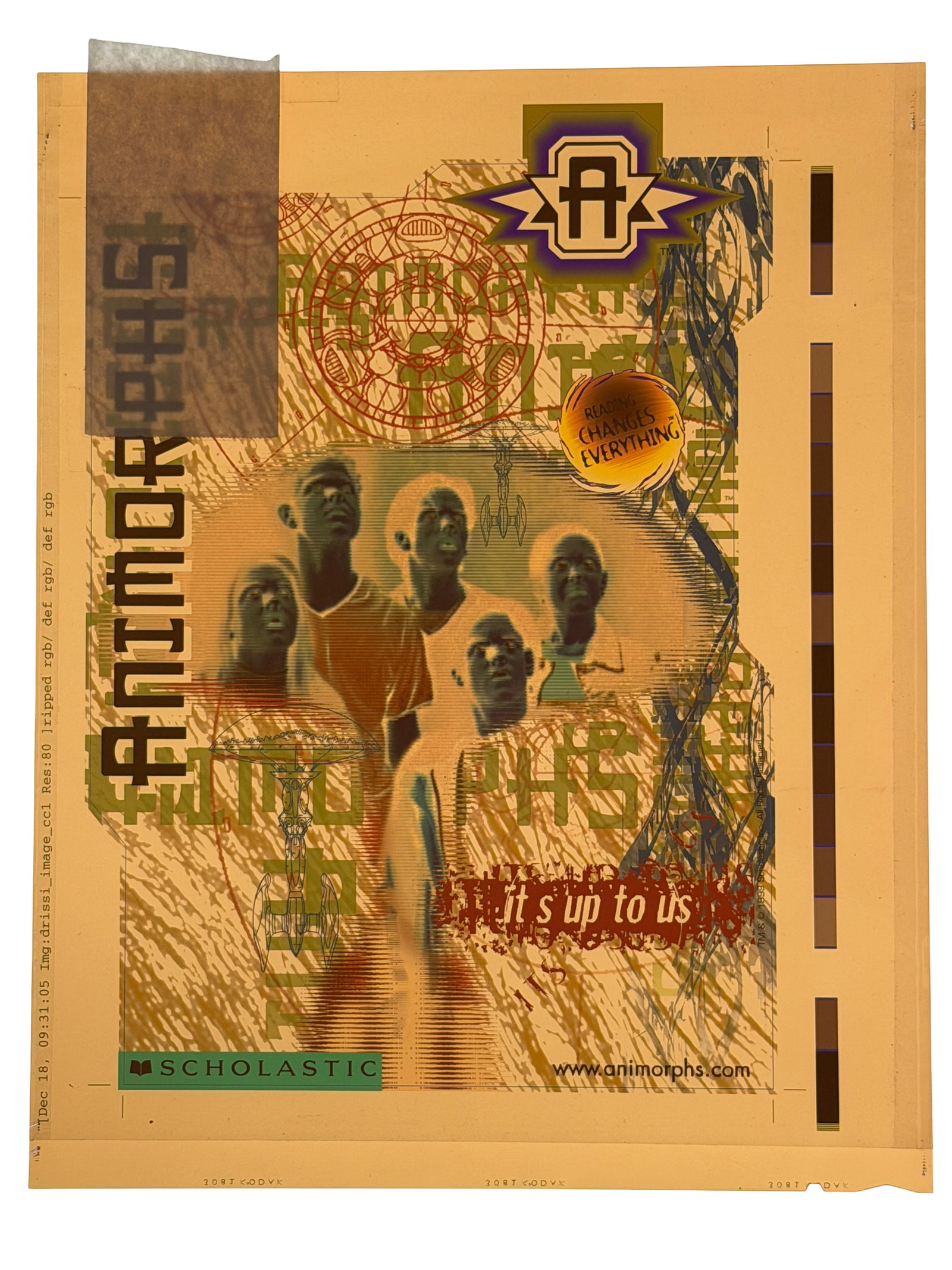 Animorphs Promotional Printing Proof Negative (1 of 3)